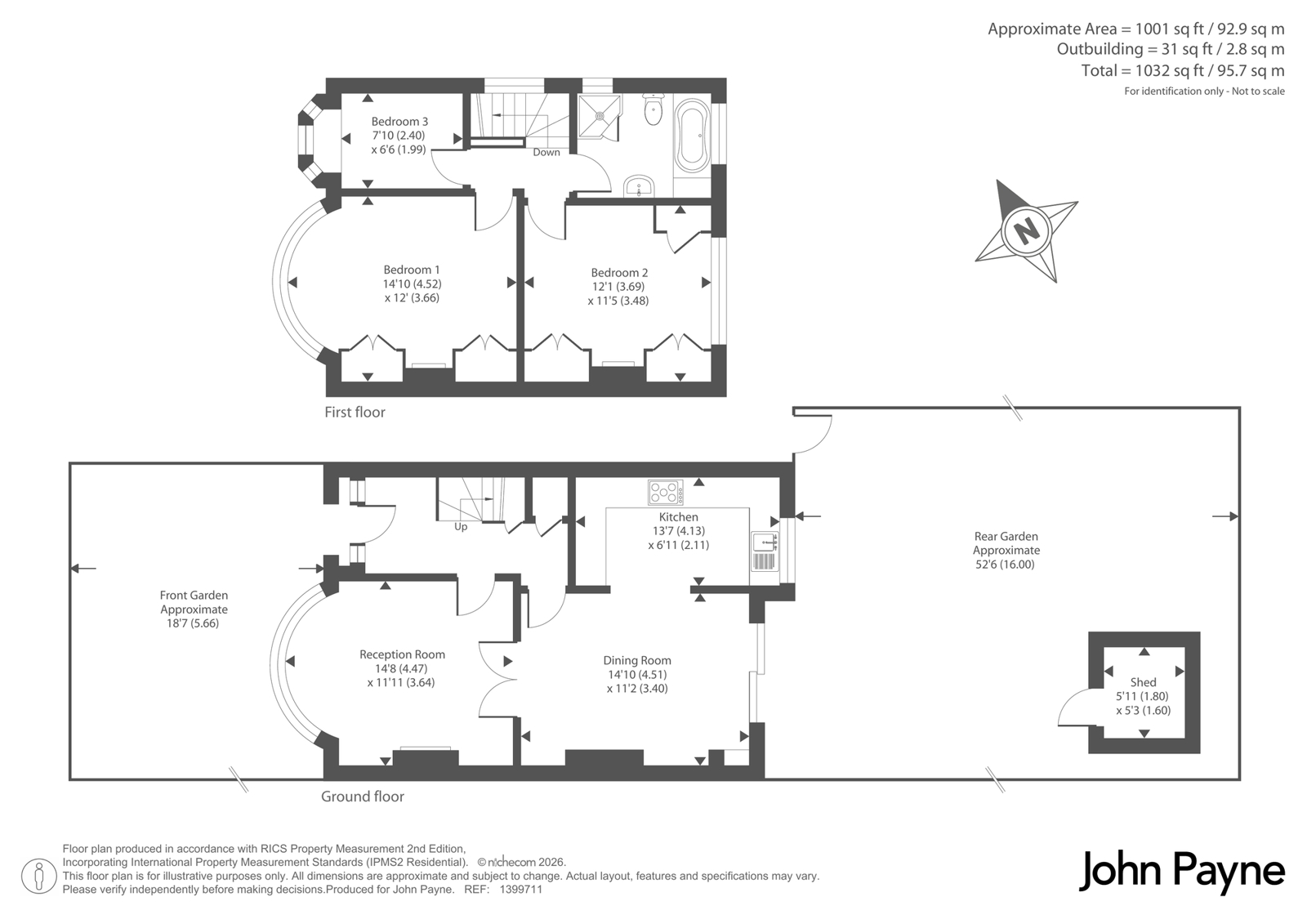 19, Princes Rise, London floorplan