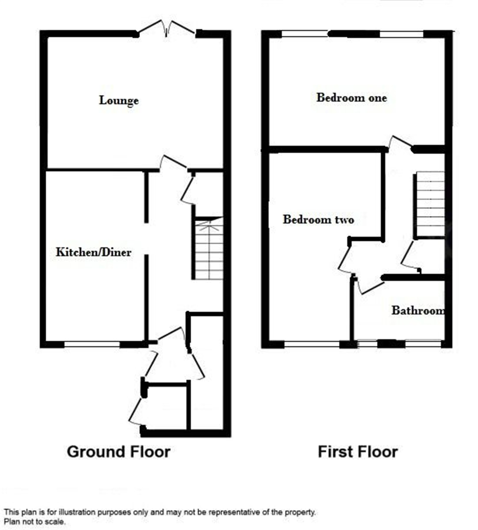 2 Bedrooms Terraced house for sale in Tintern Close, Stevenage, Hertfordshire SG2