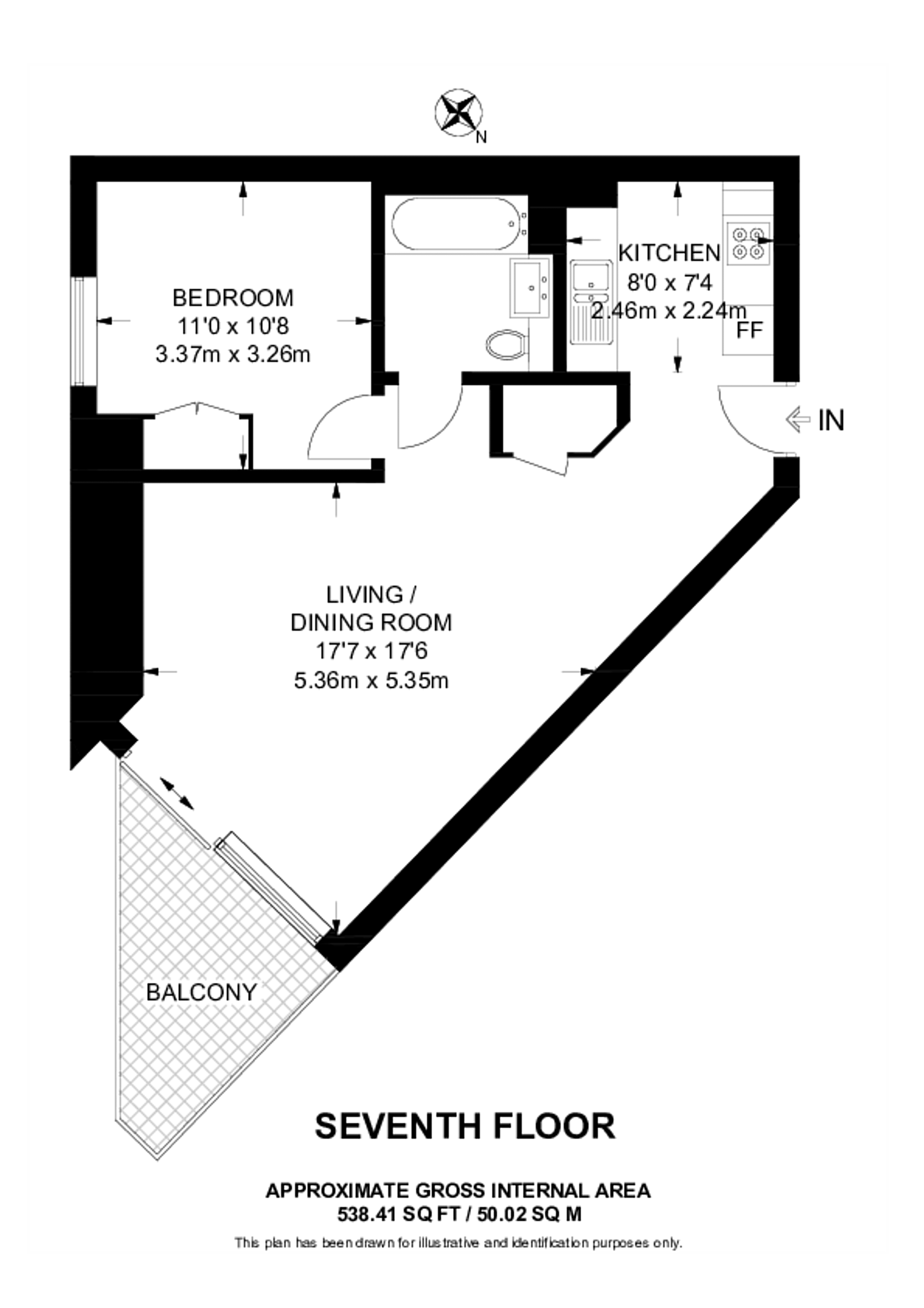 Churchyard Row, Elephant and Castle floorplan