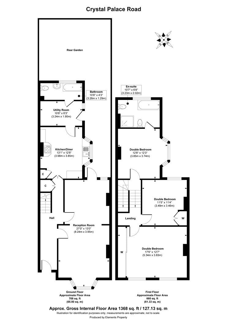 255, Crystal Palace Road, East Dulwich floorplan
