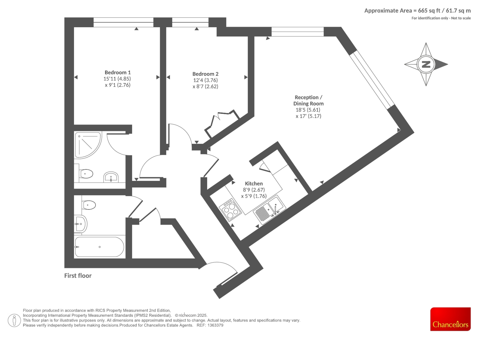 Flat 12 Richard Dodd Place,, Osborne Street, Slough floorplan
