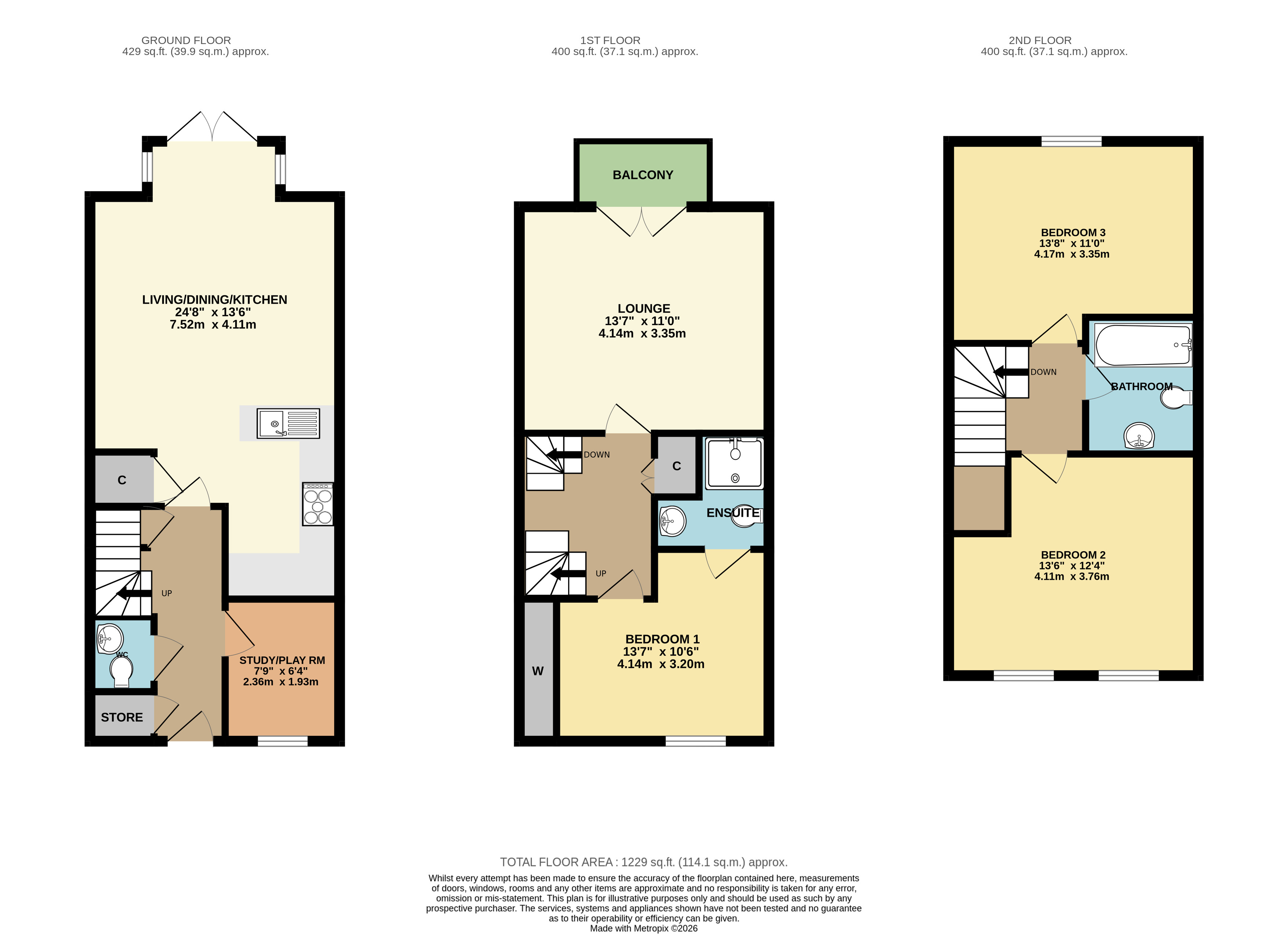 2 Fairview Close, Molescroft, Beverley floorplan