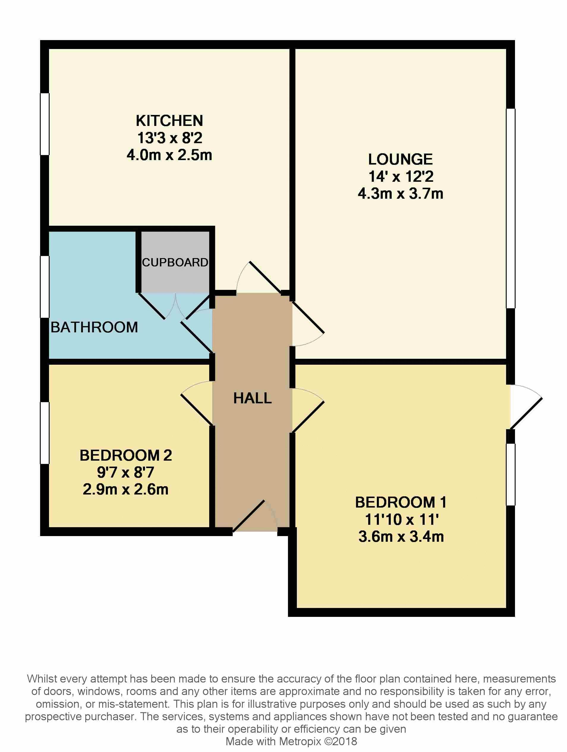 4 Heaton Court, High Street, Waltham Cross floorplan