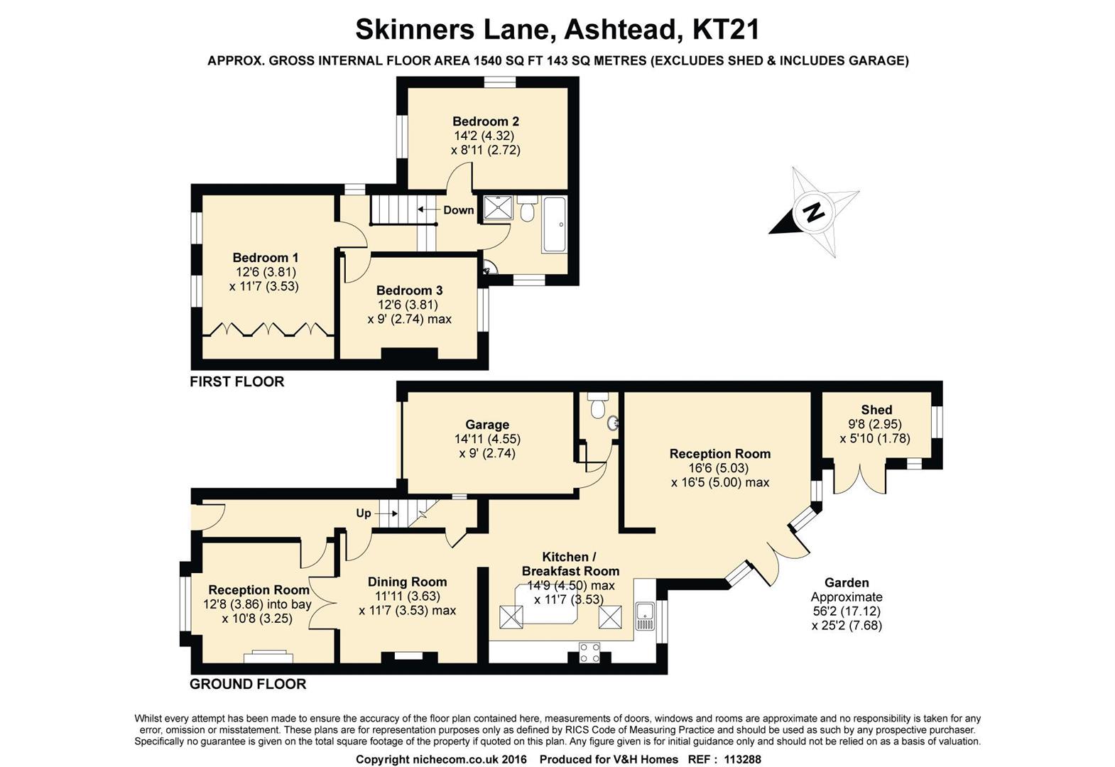 Skinners Lane, Ashtead KT21, 3 bedroom end terrace house to rent