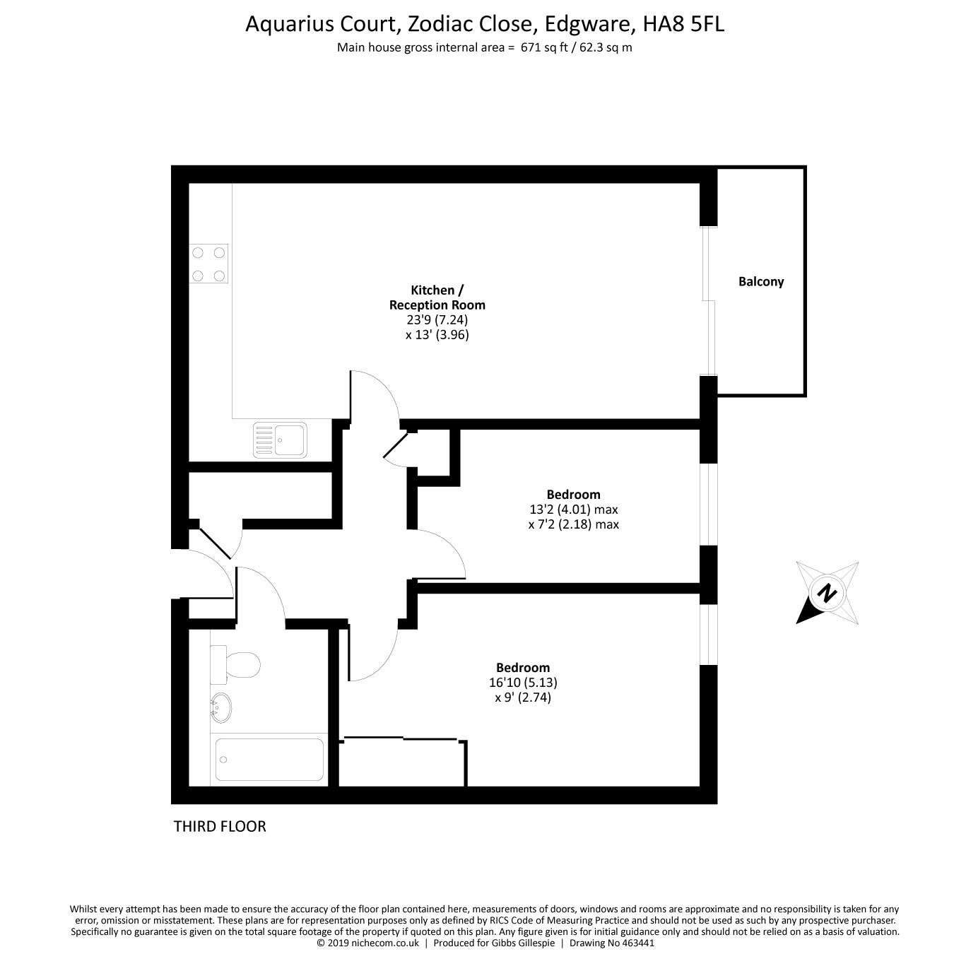 2 Bedrooms Flat for sale in Aquarius Court, 16 Zodiac Close, Edgware HA8