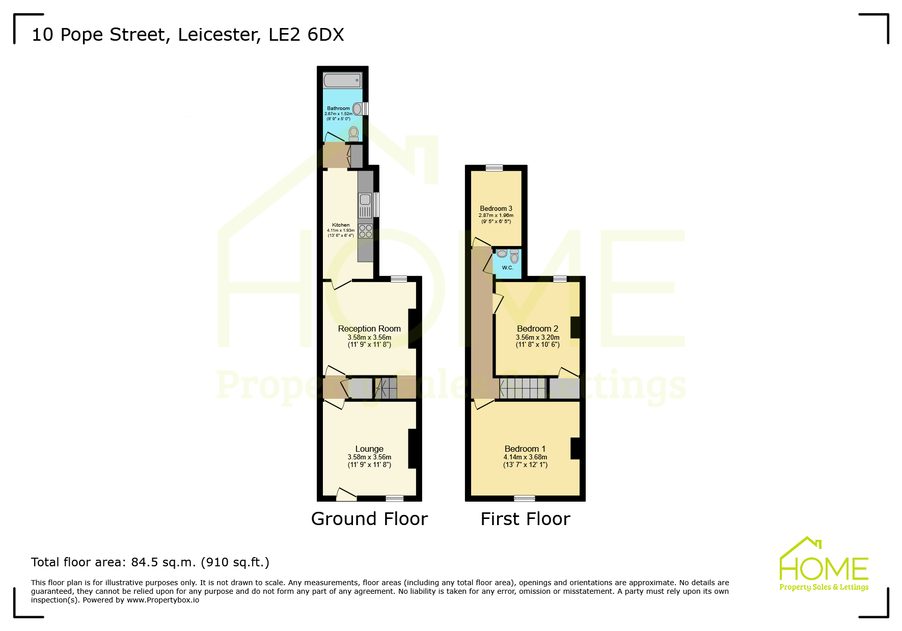10 Pope Street, Leicester floorplan