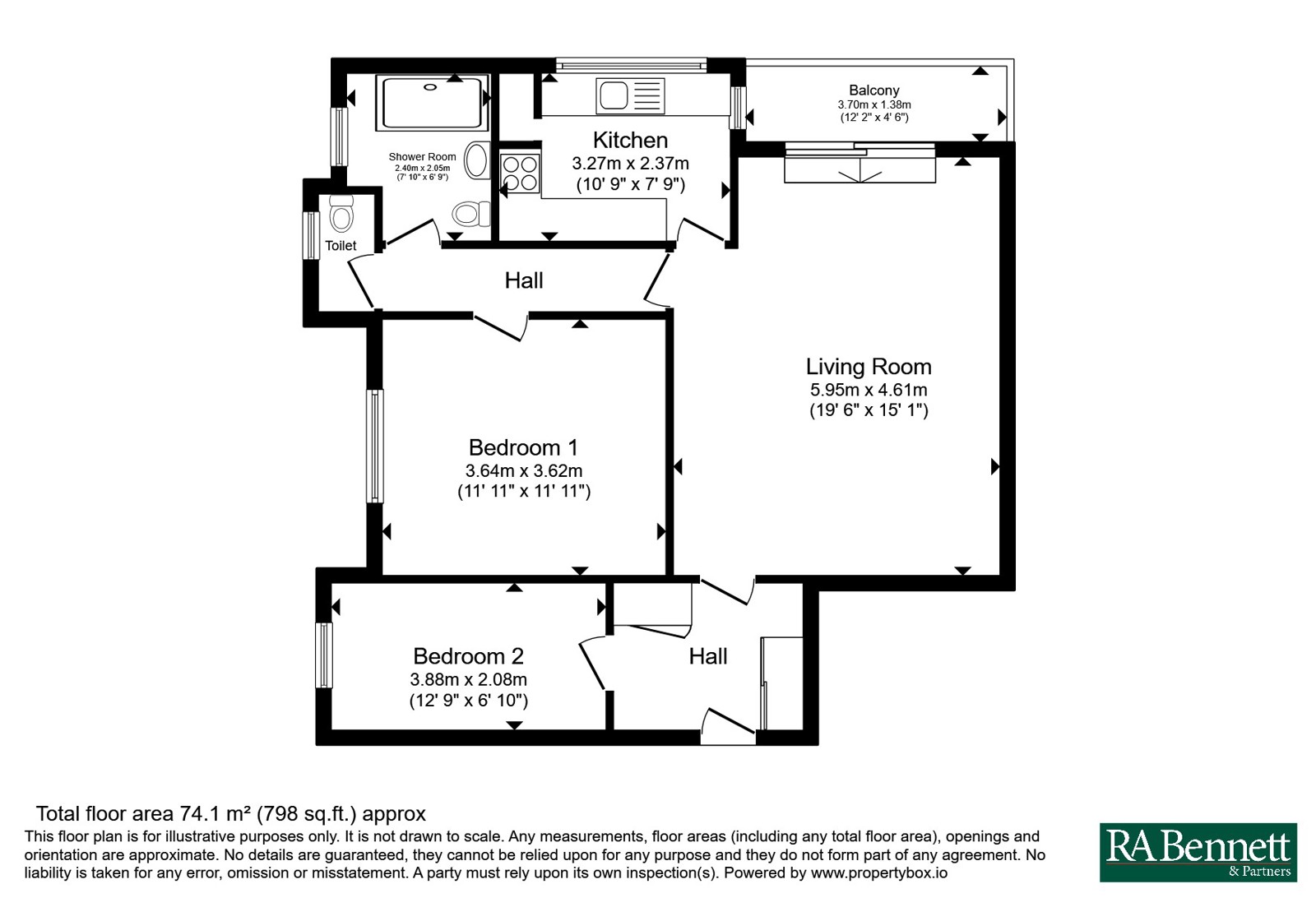 16 Pittville Court Flats,, Albert Road, Gloucestershire floorplan