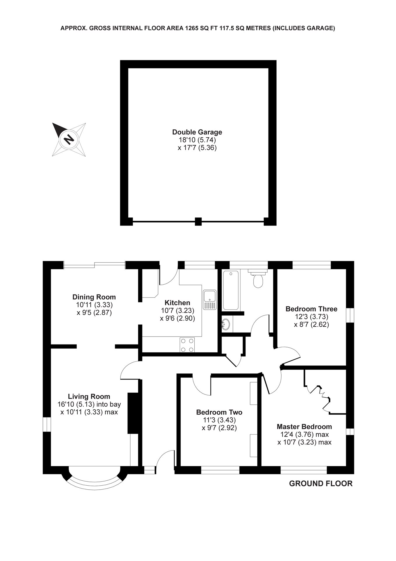 3 Bedrooms Detached bungalow for sale in Forest End Road, Sandhurst, Berkshire GU47