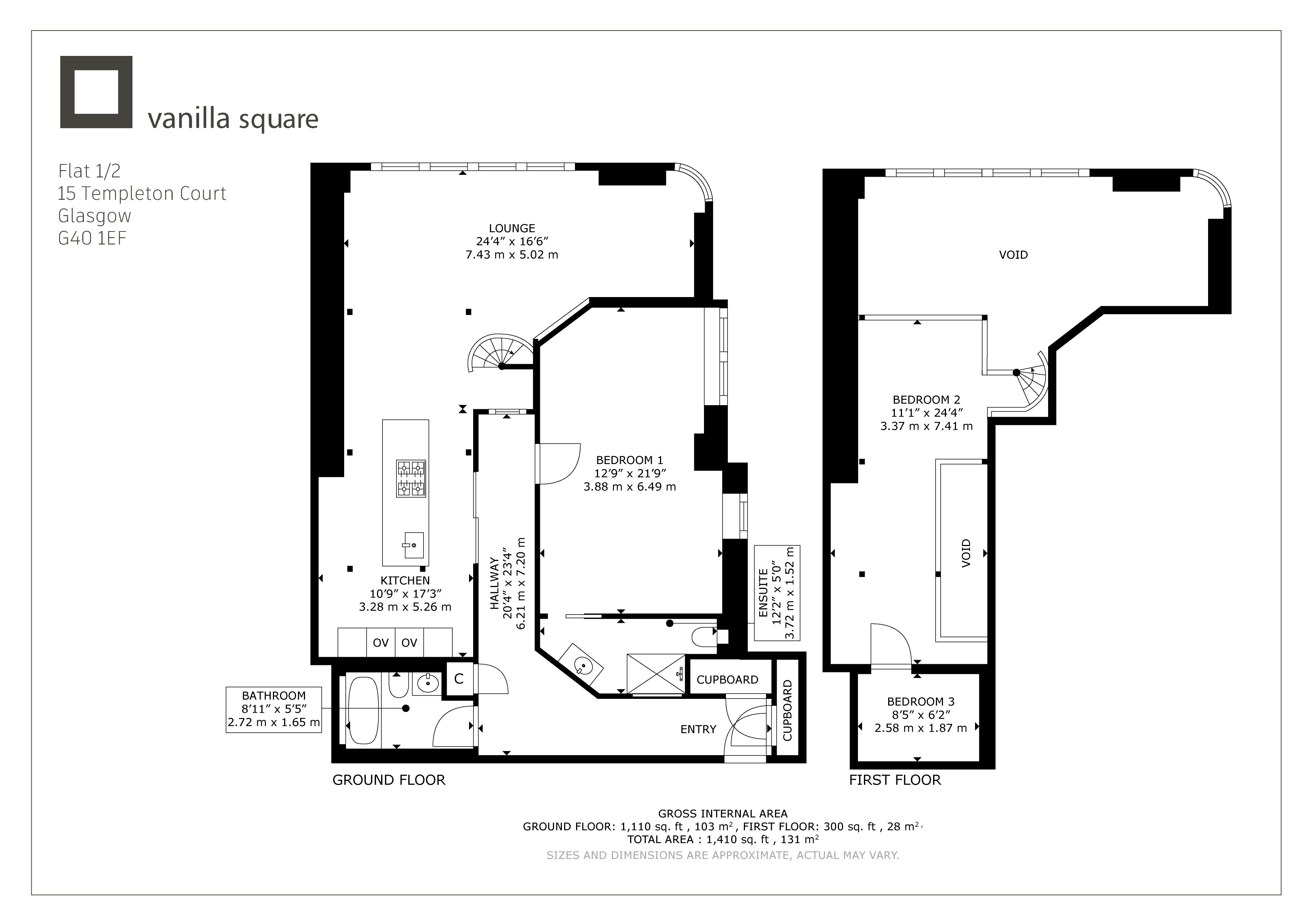 15, Templeton Court, Glasgow Green floorplan
