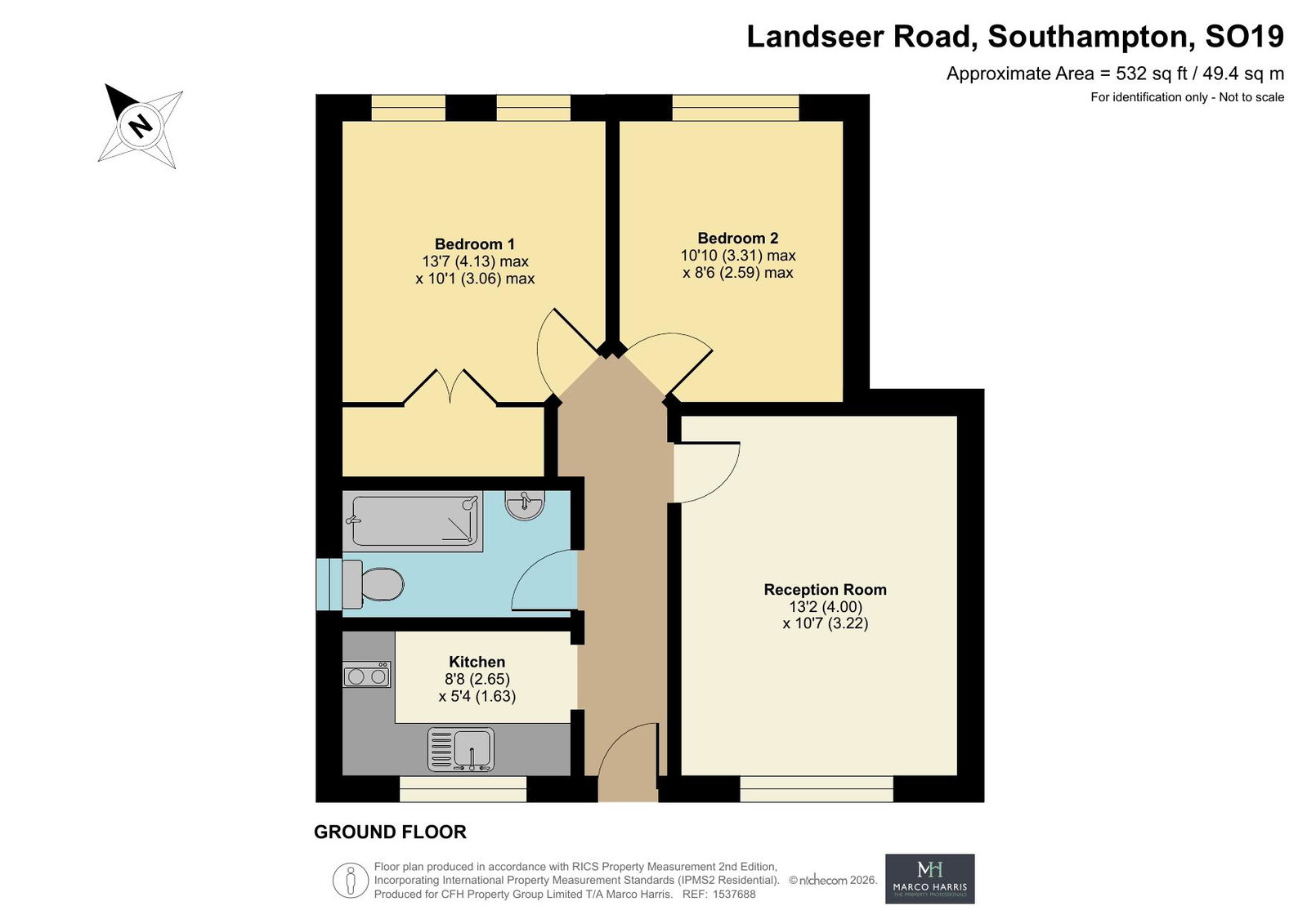 Landseer Road, Southampton floorplan