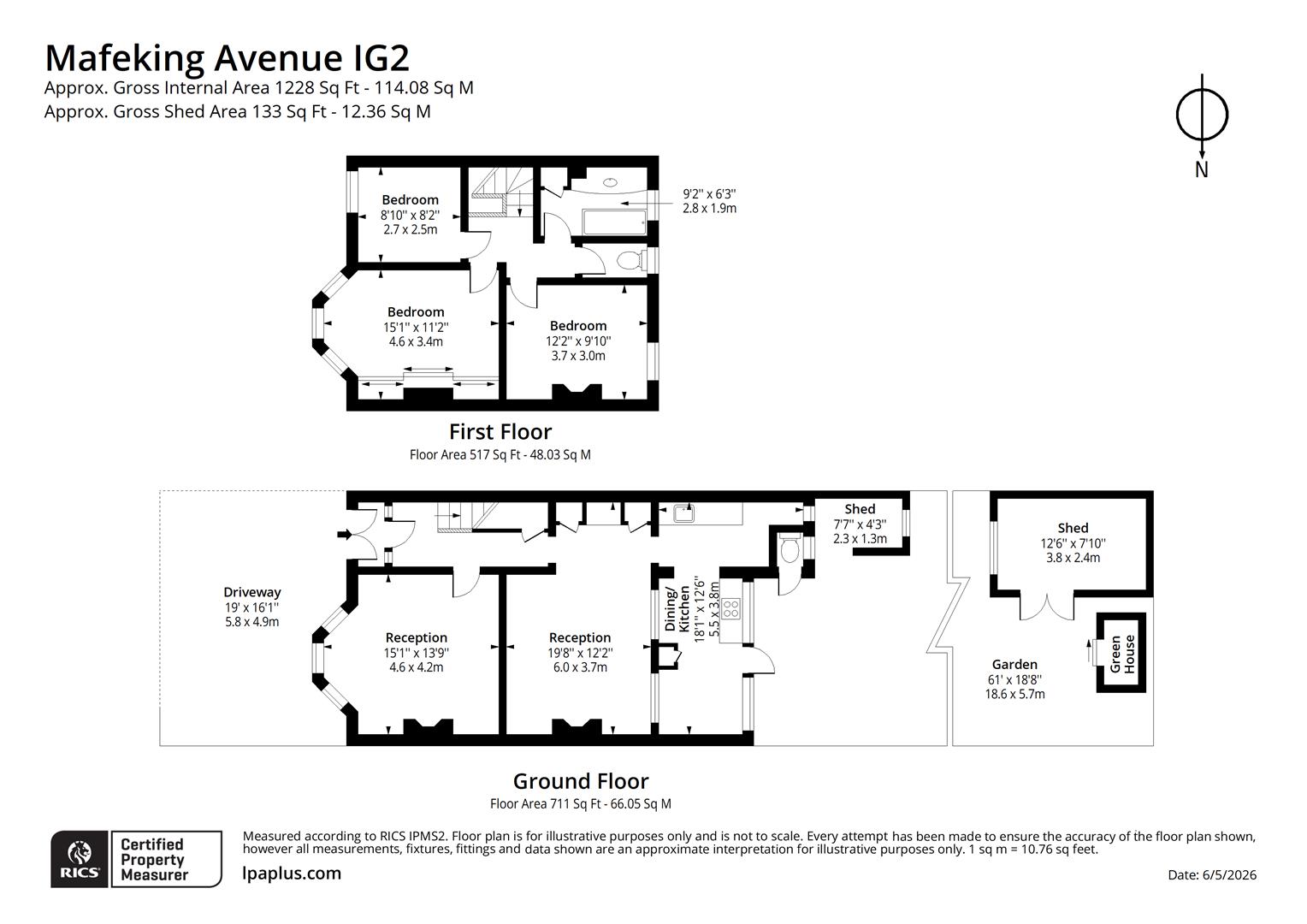 33, Mafeking Avenue, Ilford floorplan