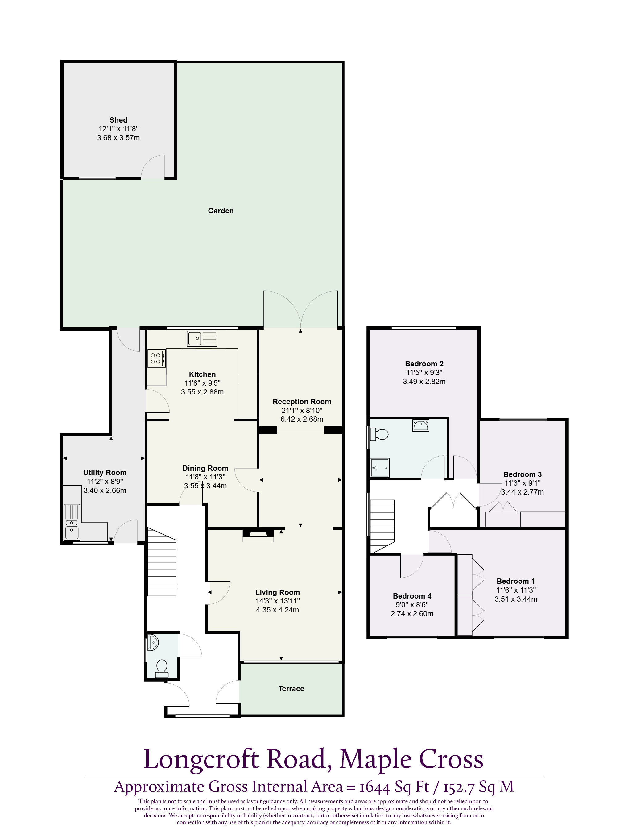 152, Longcroft Road, Rickmansworth floorplan