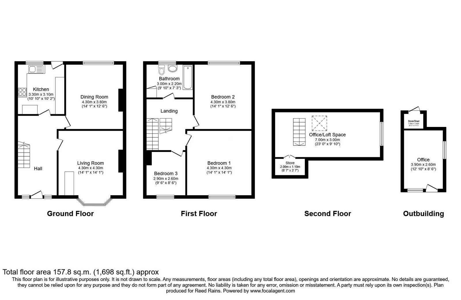 99, Moor Lane, Wilmslow floorplan