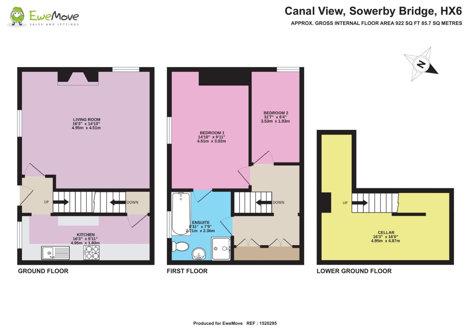 9, Canal View, Sowerby Bridge floorplan