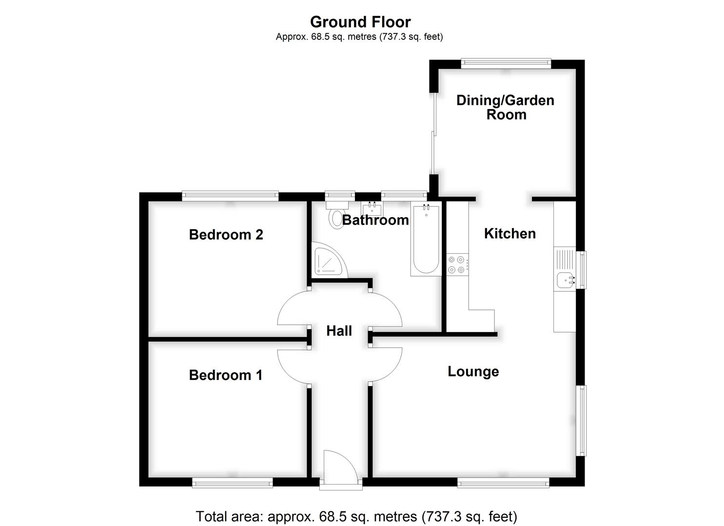 11, Kirkgate, Spalding floorplan
