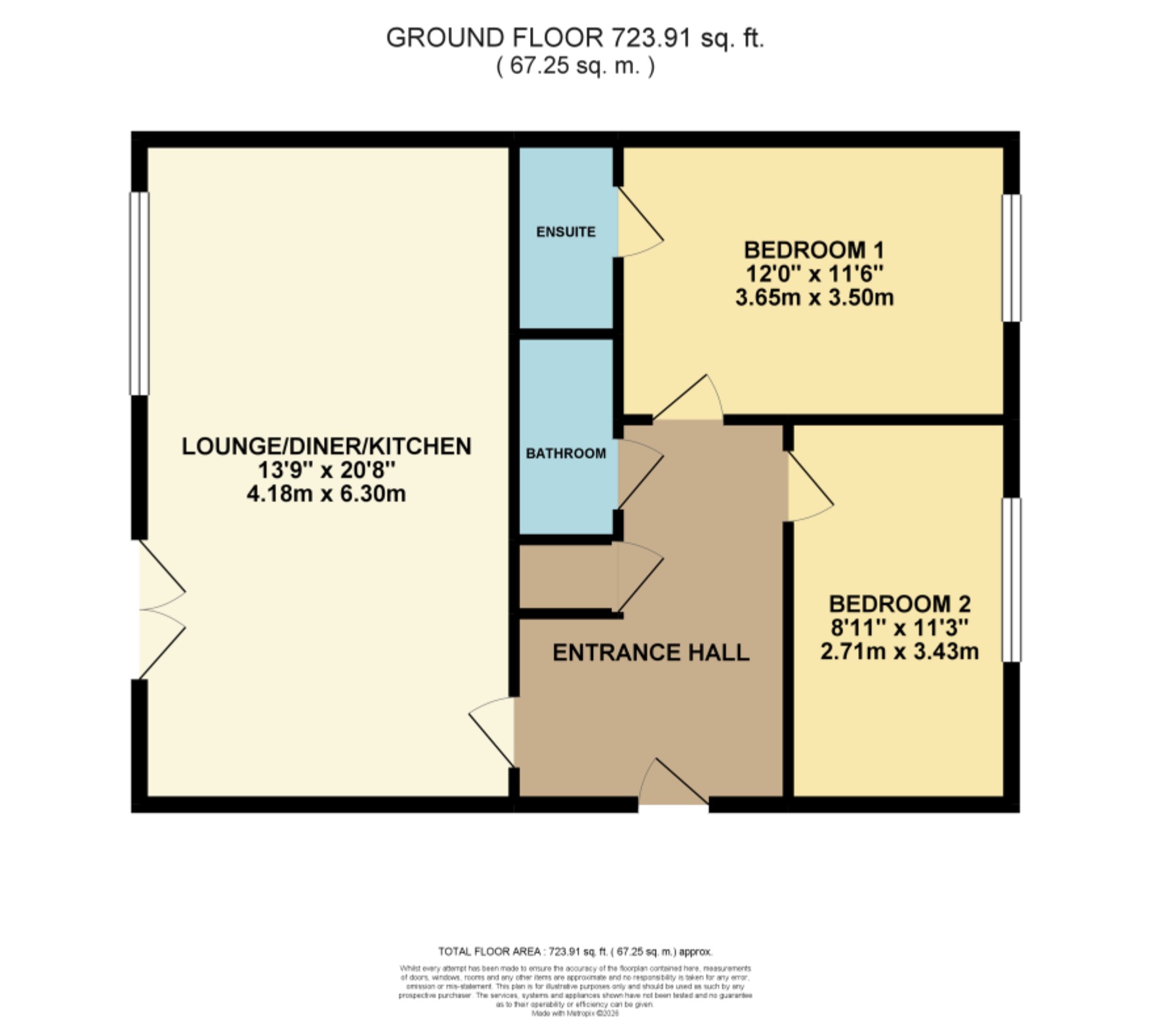 Apartment 8, Bridge Lane Mews, Bridge Lane, Frodsham floorplan