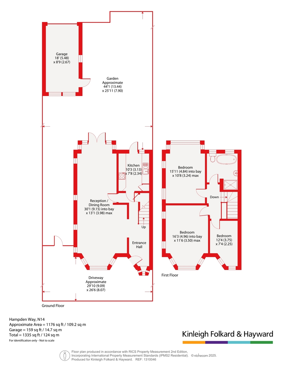 221, Hampden Way, London floorplan