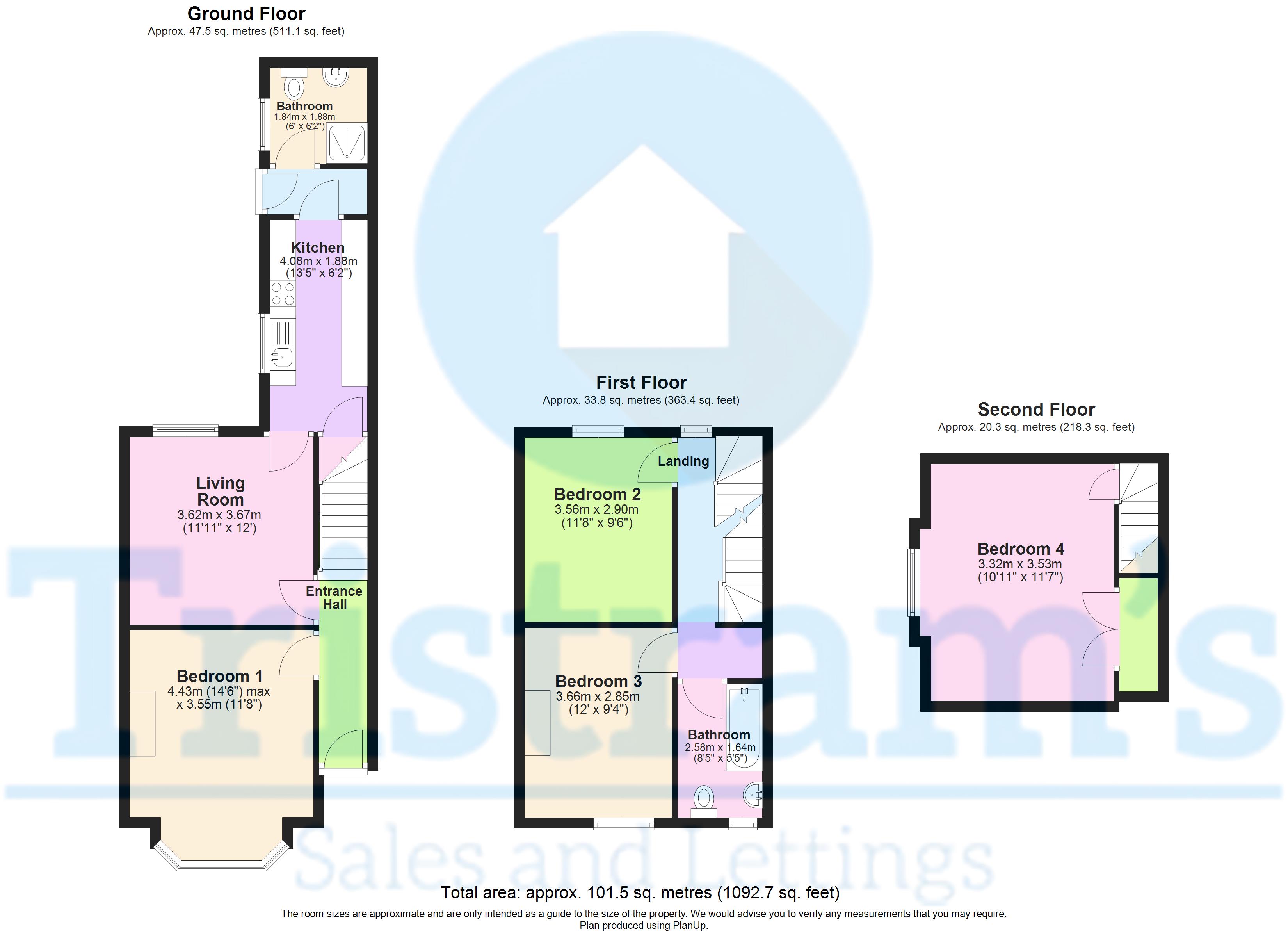 46, Lace Street, Nottingham floorplan