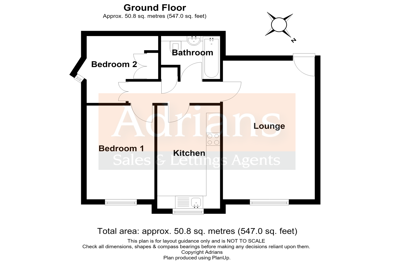 Flat 1, Church Road, Boreham floorplan