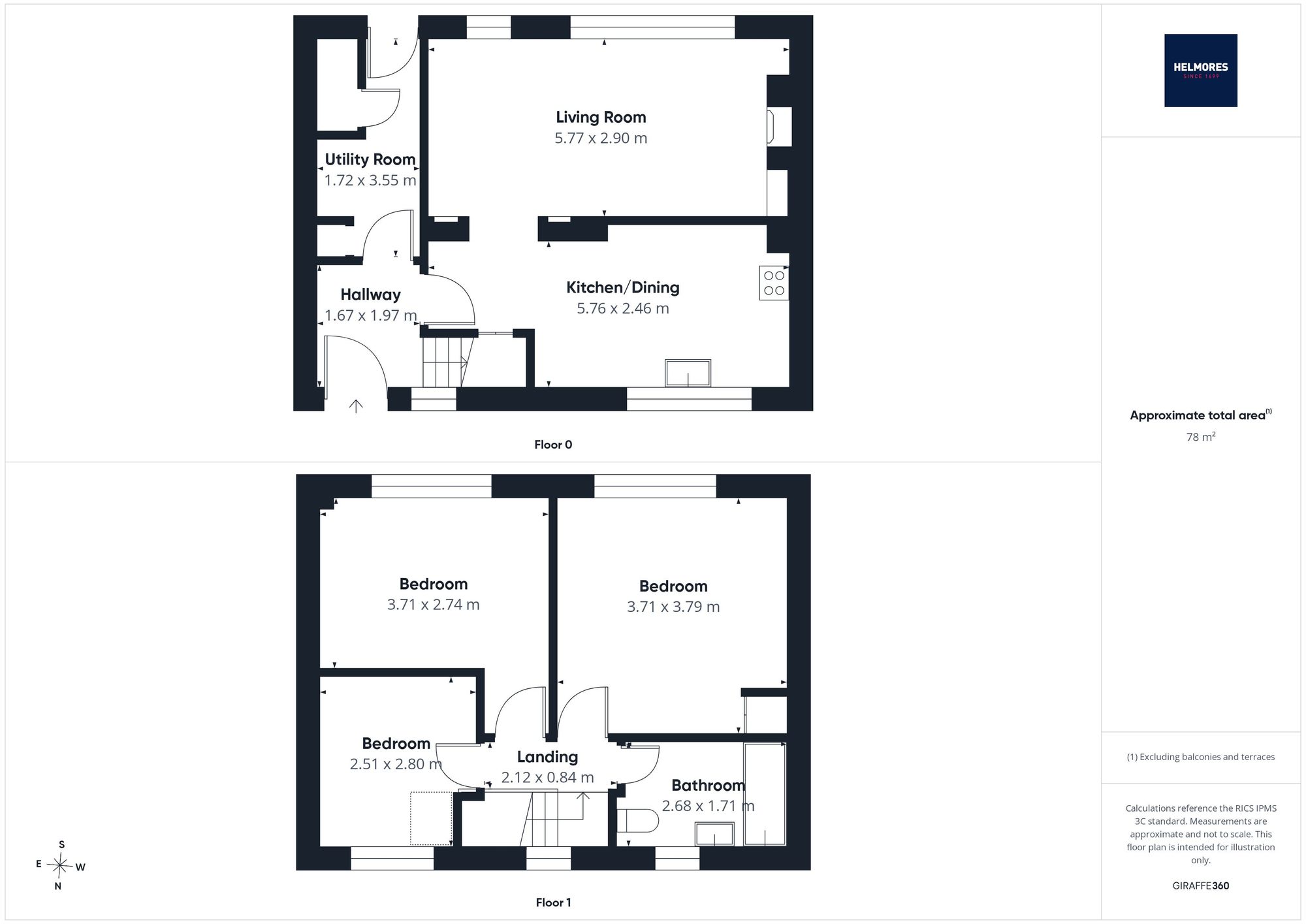 16 Bewsley Hill, Crediton floorplan