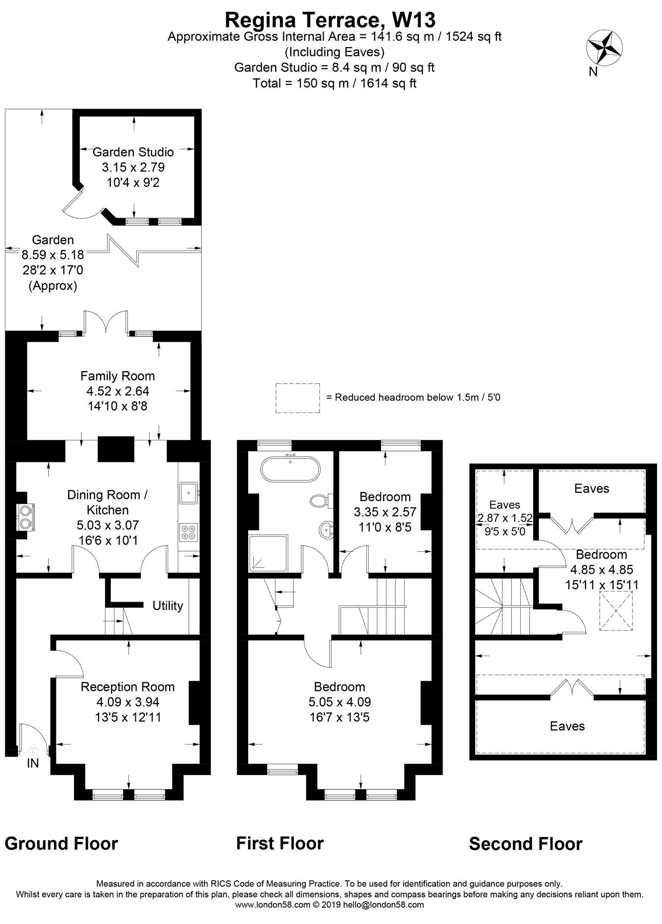3 Bedrooms  for sale in Regina Terrace, London W13