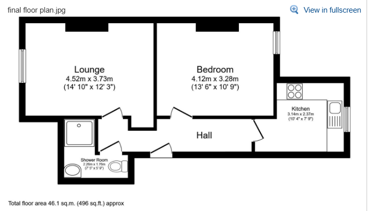 Flat 1A, 5, Park View, North Yorkshire floorplan