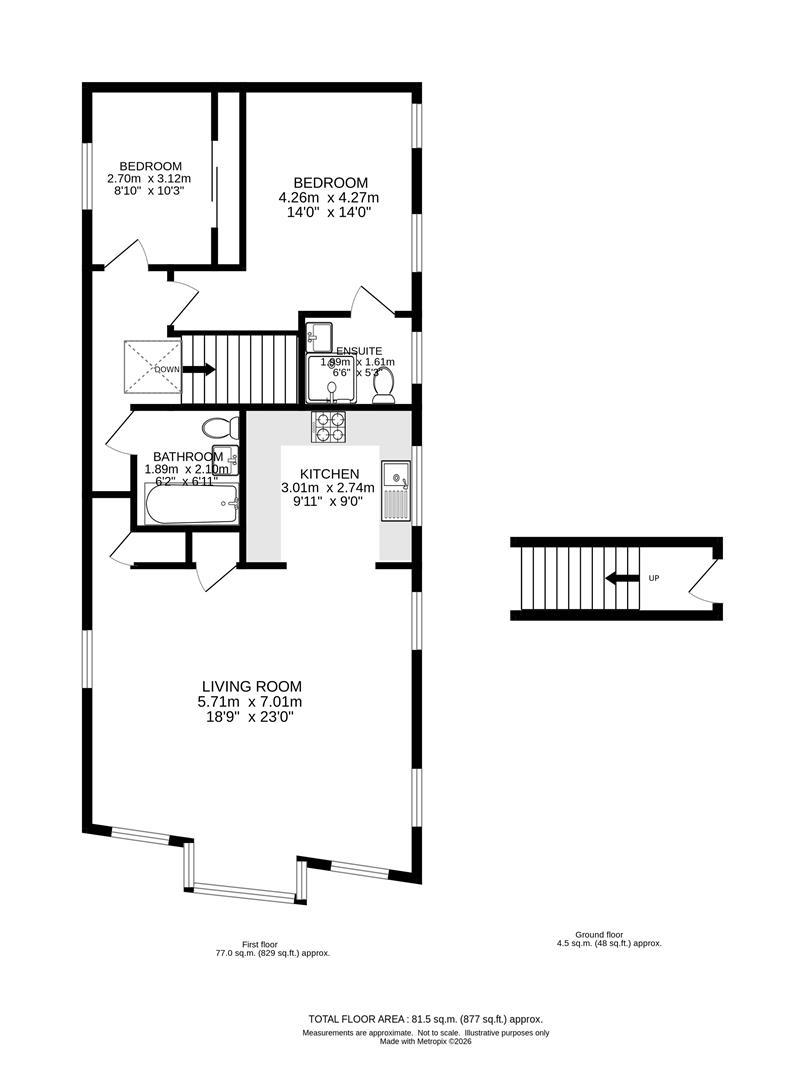 2 Fitzhalan Court, Killick Mews,, Ewell Road, Sutton floorplan