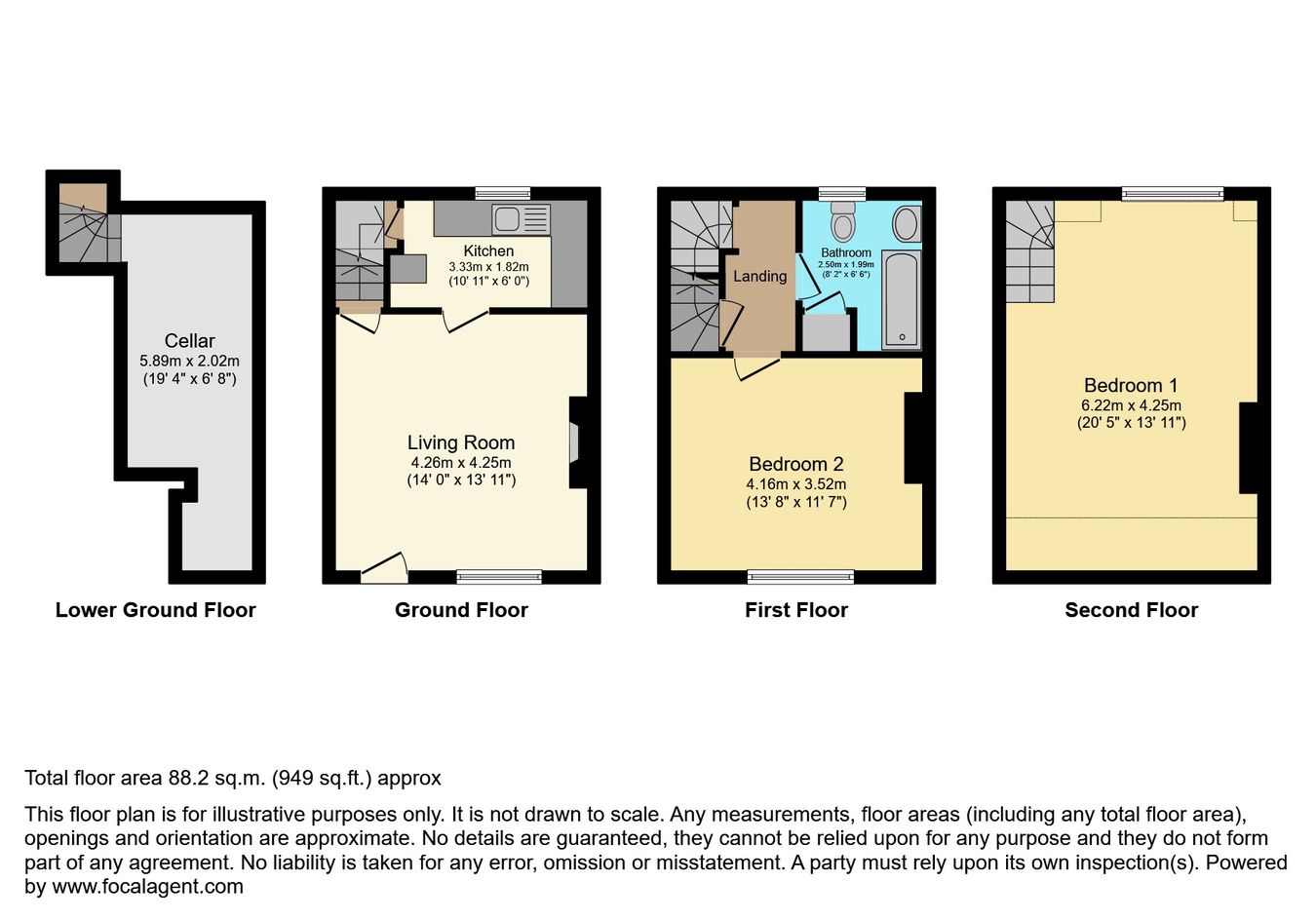 Thackray Street, Halifax floorplan