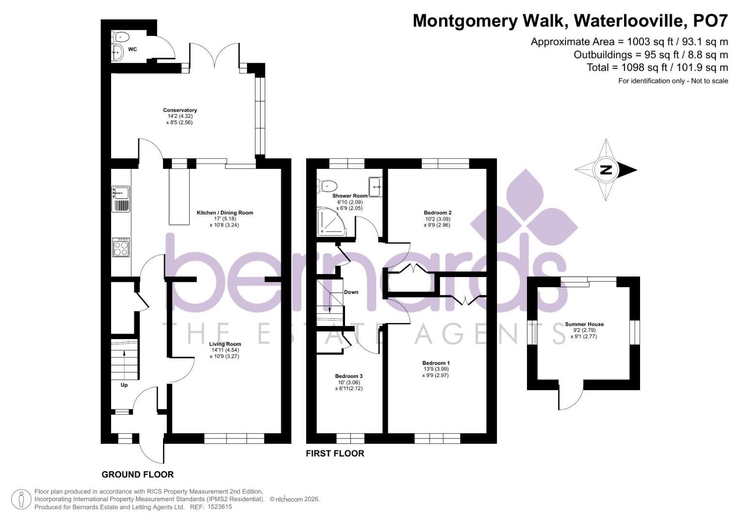 10, Montgomery Walk, Waterlooville floorplan