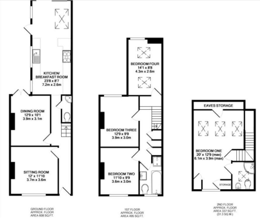 11, Lake Street, Oxford floorplan