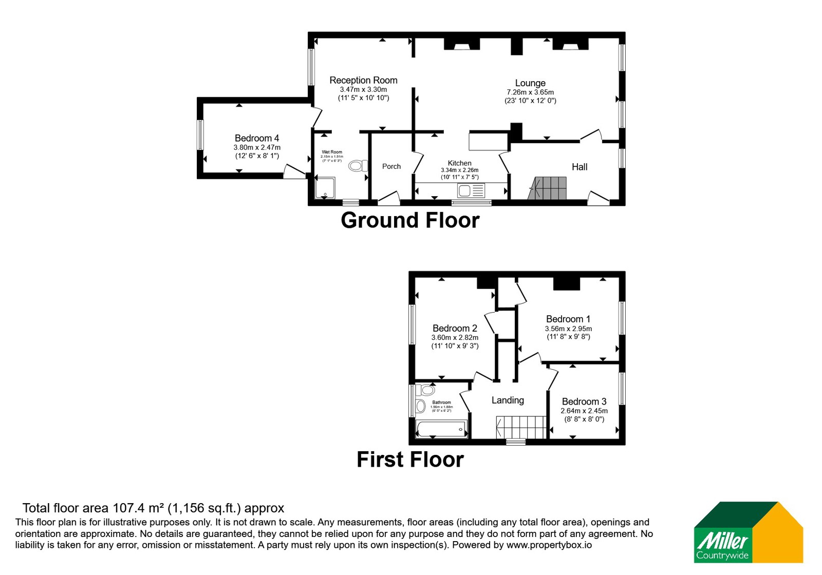 41, Mount Pleasant, Cornwall floorplan