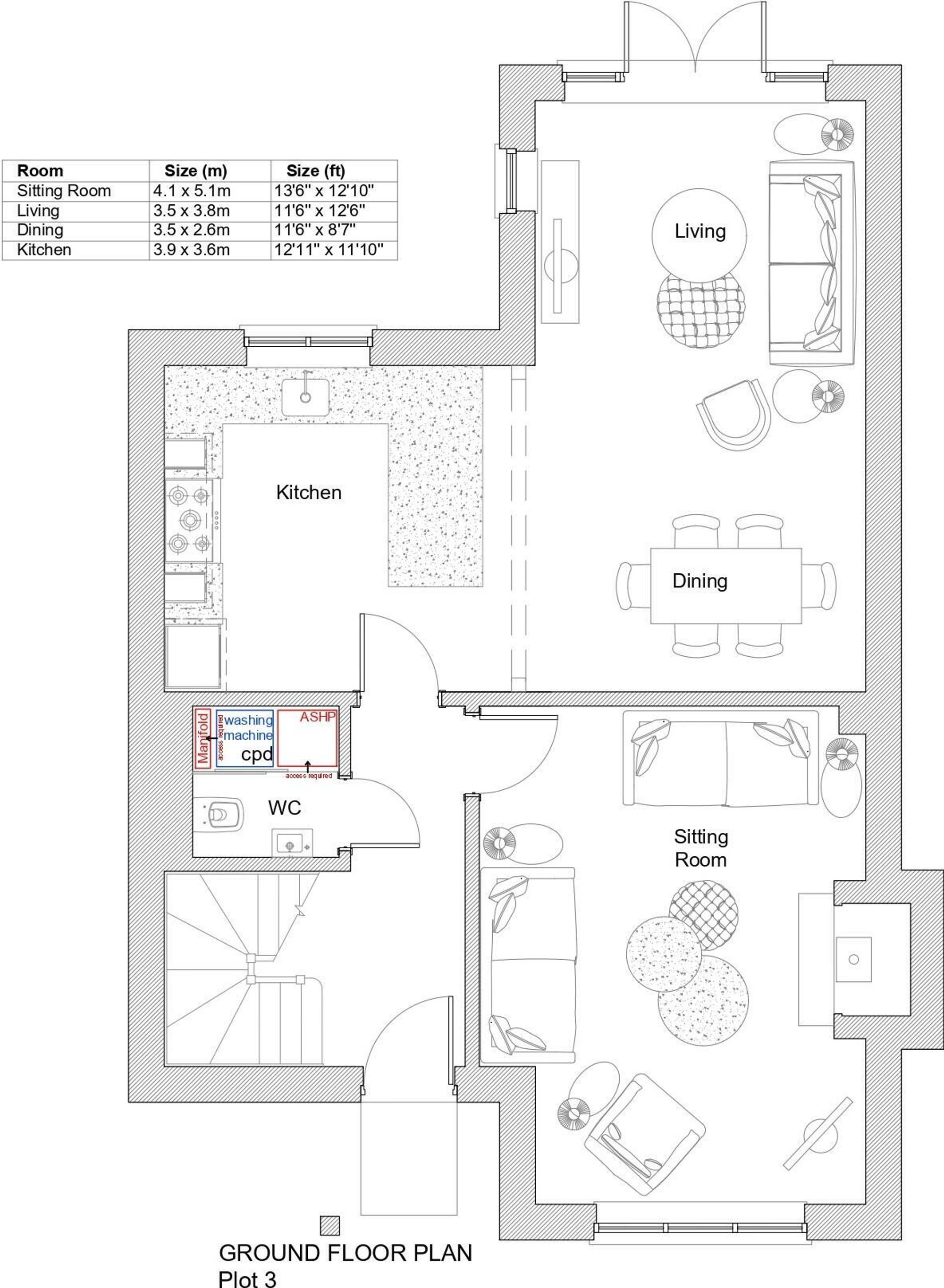 3 Pulford Place, Tarporley floorplan