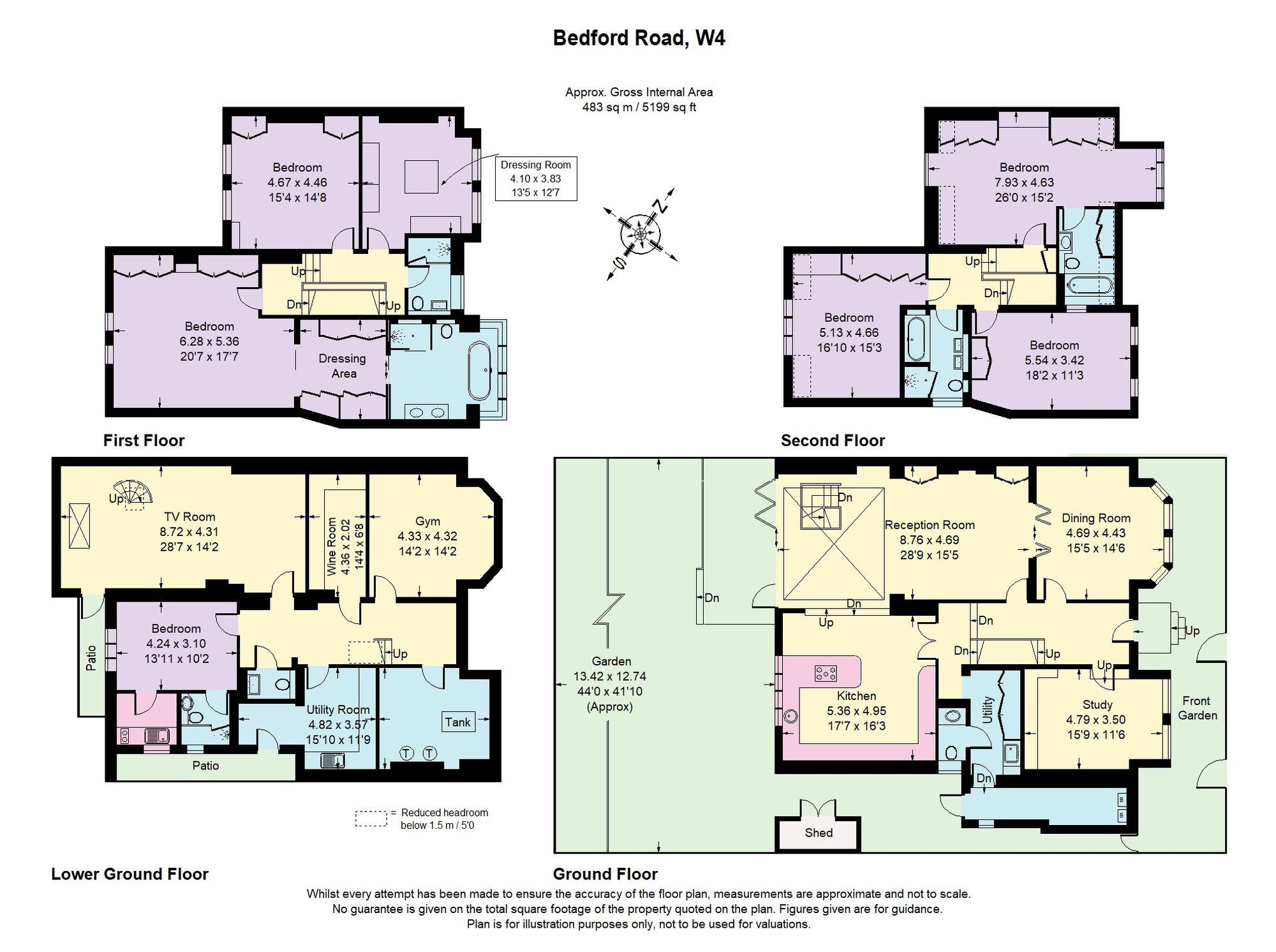 15 Bedford Road, London floorplan