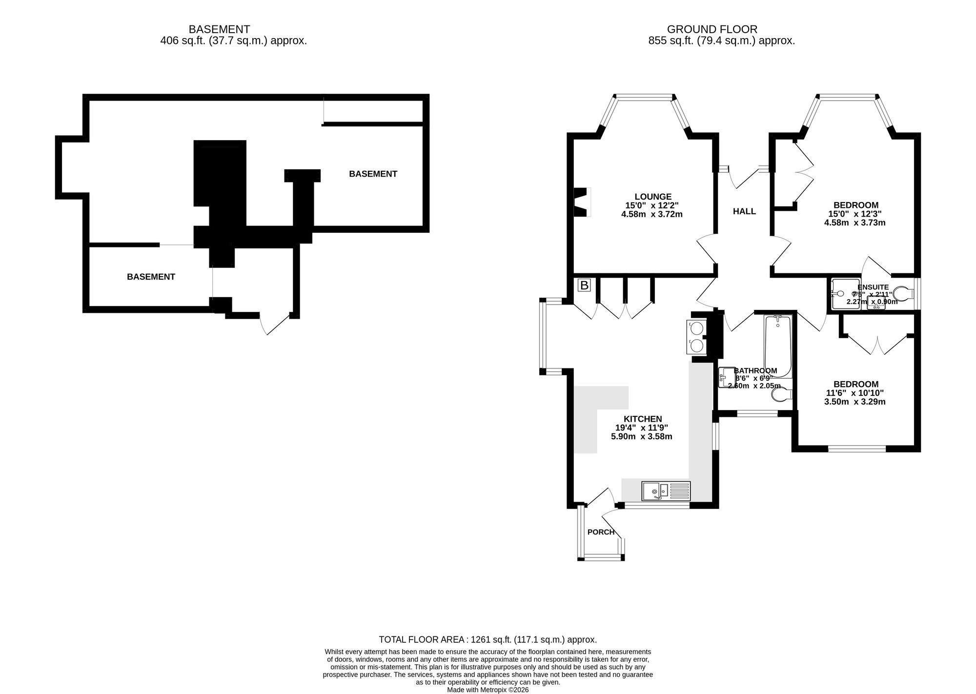 13 Avenue Road, Falmouth floorplan