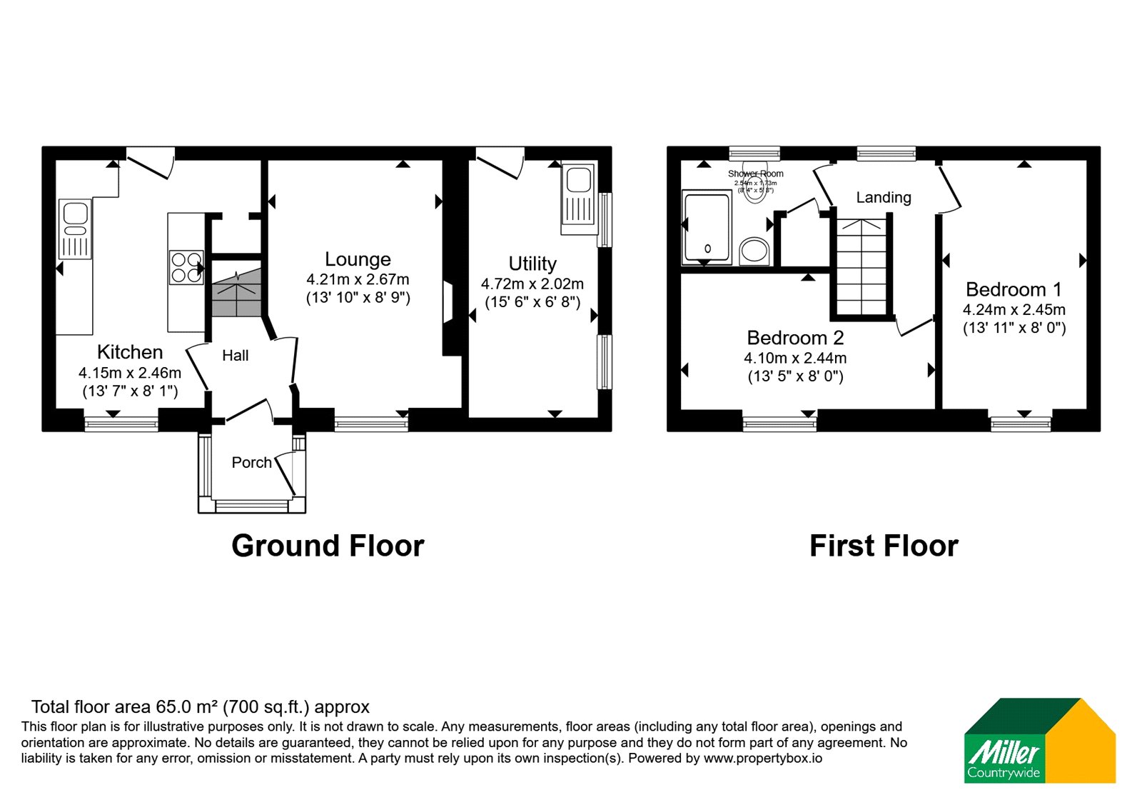 1 Old Rose Cottage,, Higher Fraddon, Cornwall floorplan