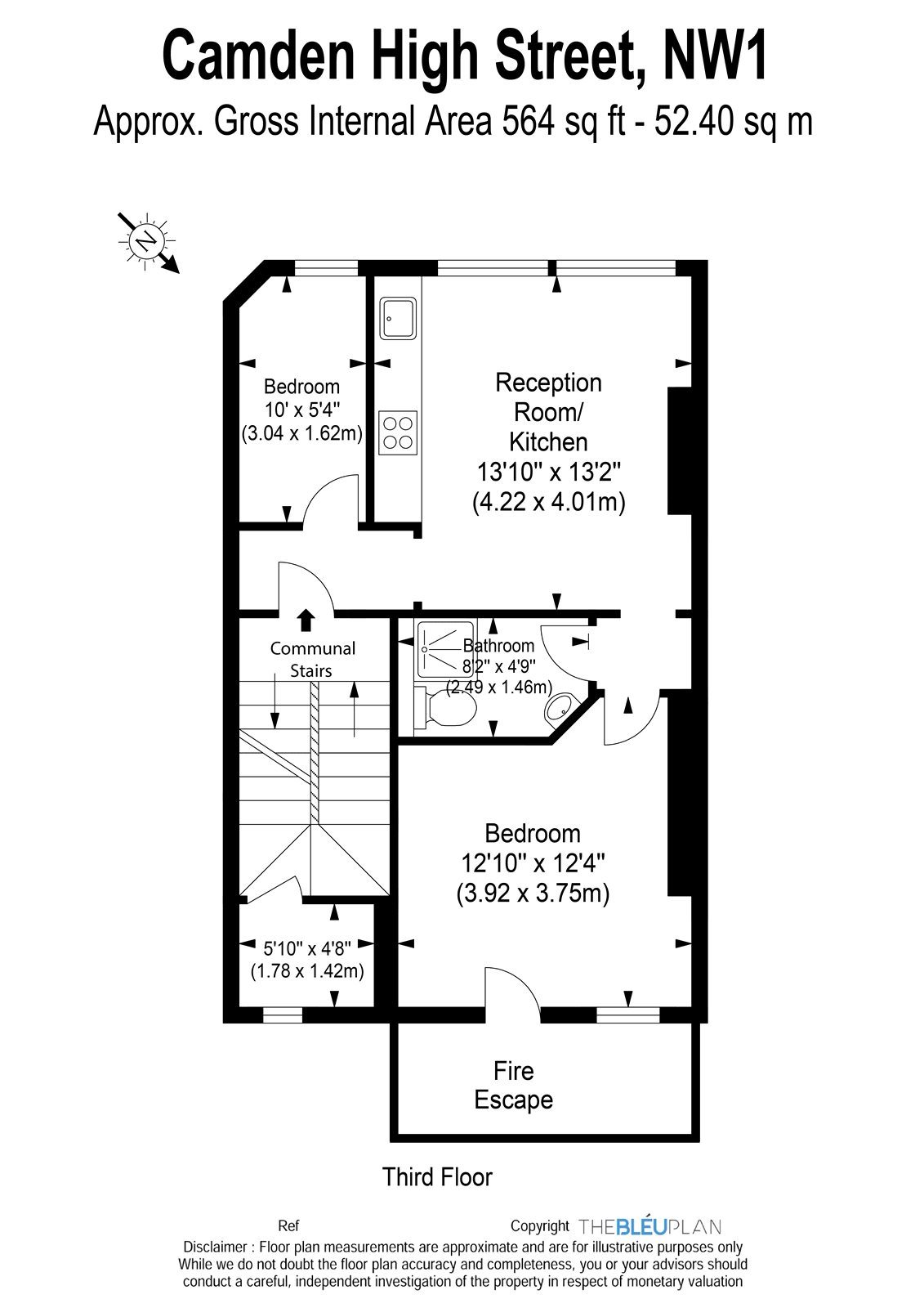 2 Bedrooms Flat for sale in Camden High Street, London NW1