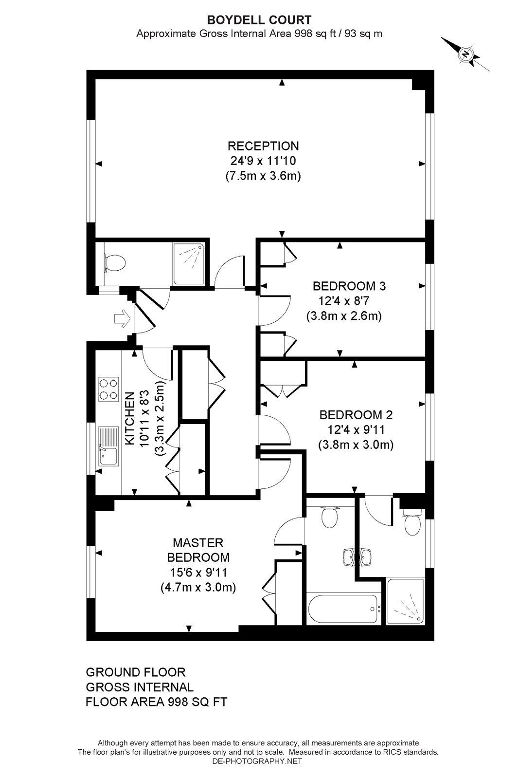 3 Bedrooms Flat to rent in Boydell Court, St. Johns Wood Park, London NW8