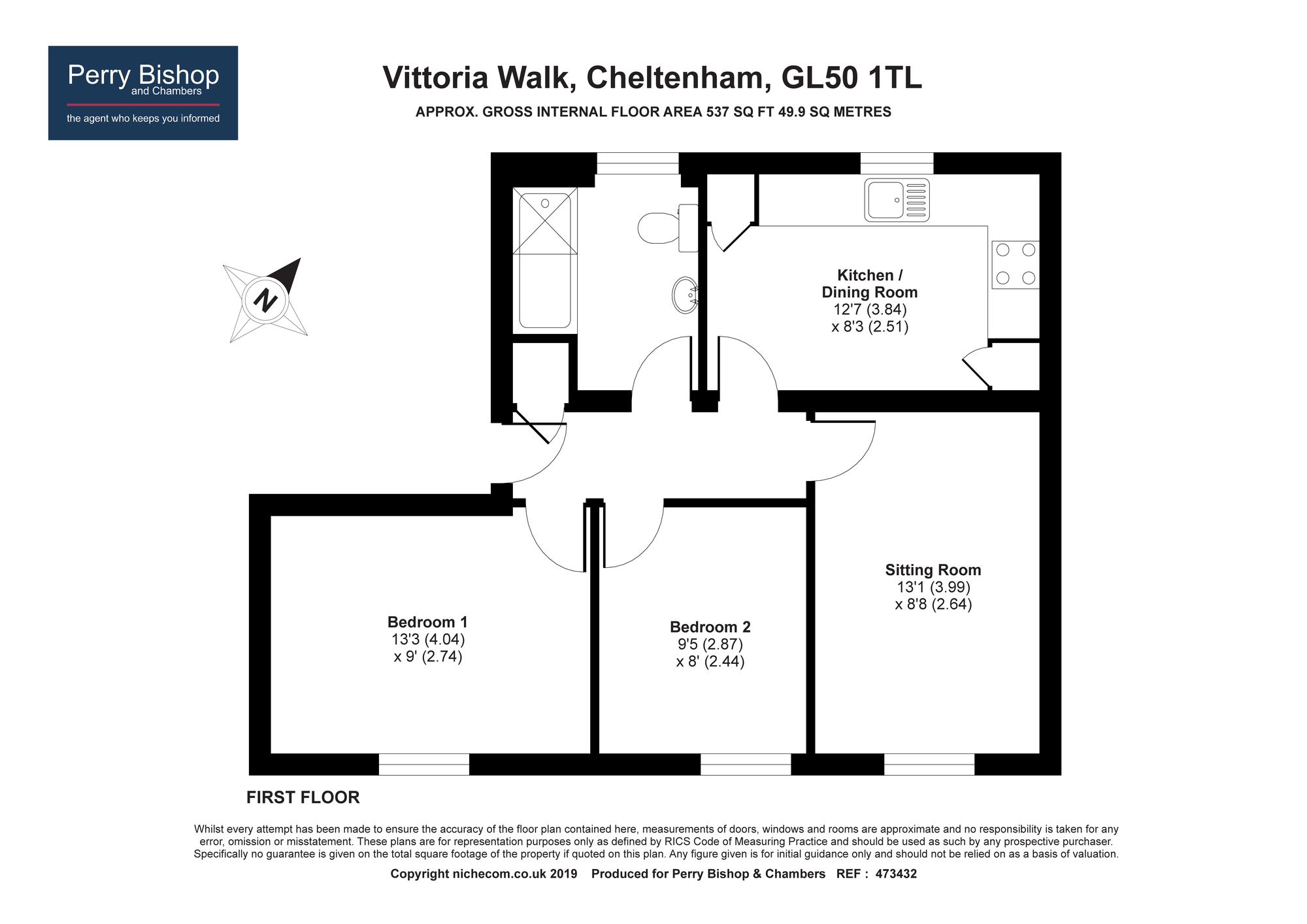 2 Bedrooms Flat for sale in Vittoria Walk, Cheltenham GL50