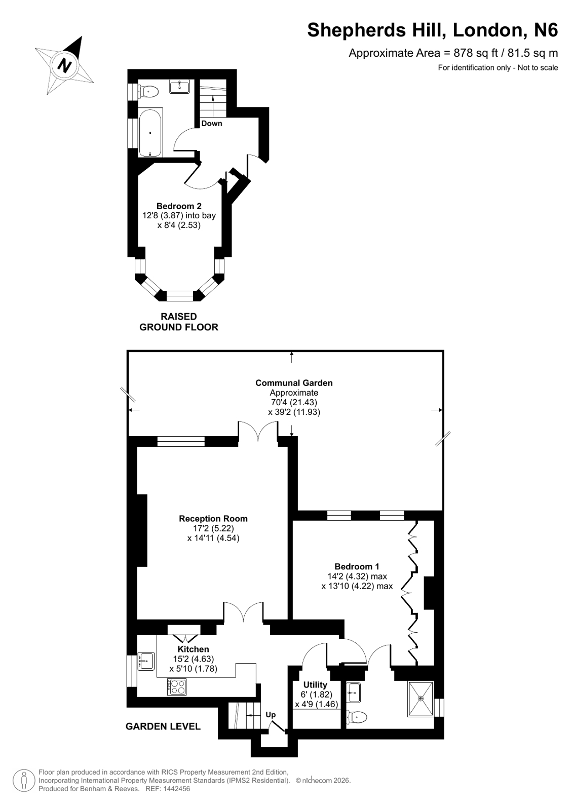 Flat 1, 19, Shepherds Hill, London floorplan