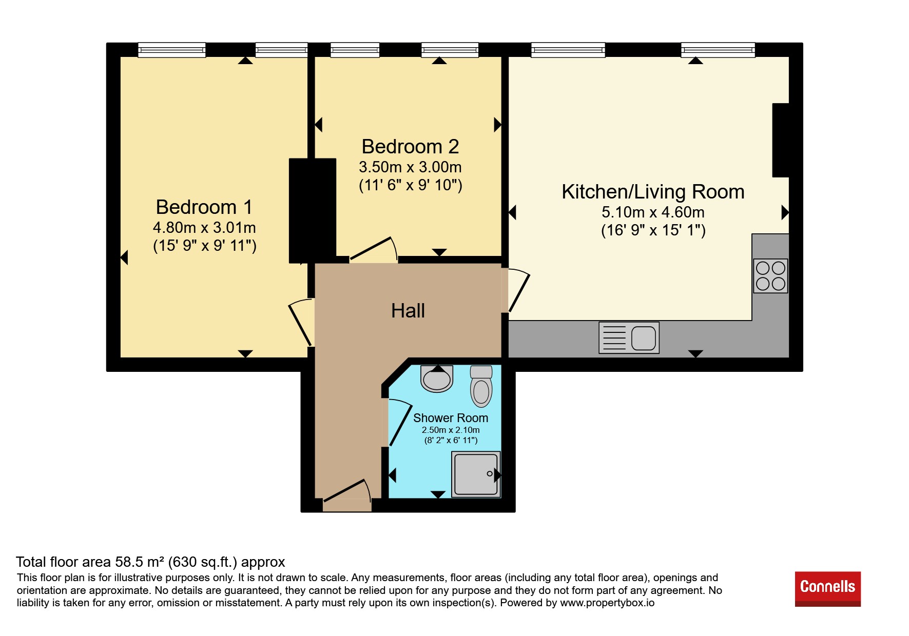 Flat 7, Bridge Lofts, 3, Leicester Street, Walsall floorplan