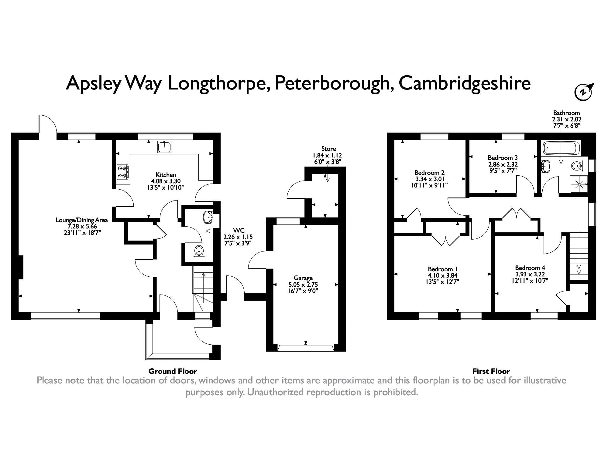 Apsley Way, Longthorpe, Peterborough PE3, 4 bedroom detached house for