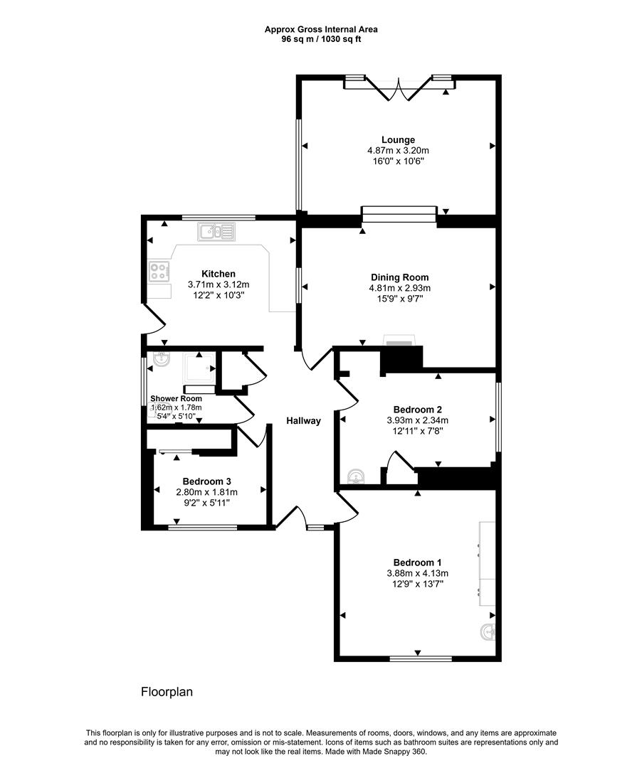 Travellin, Tenby floorplan