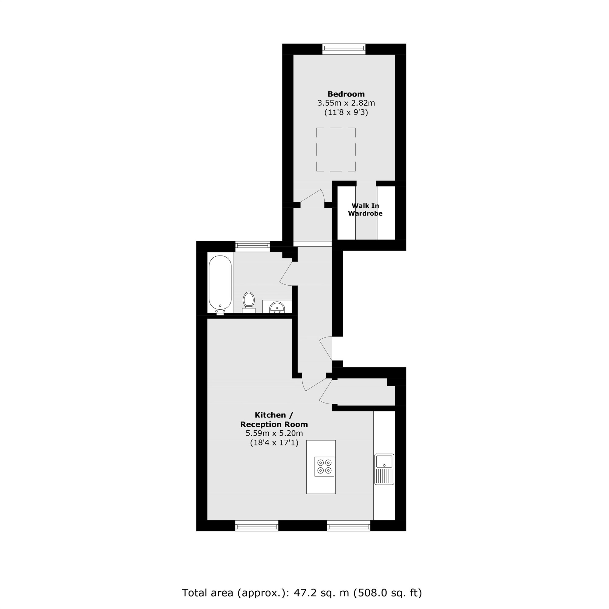 Hinton Road, London floorplan