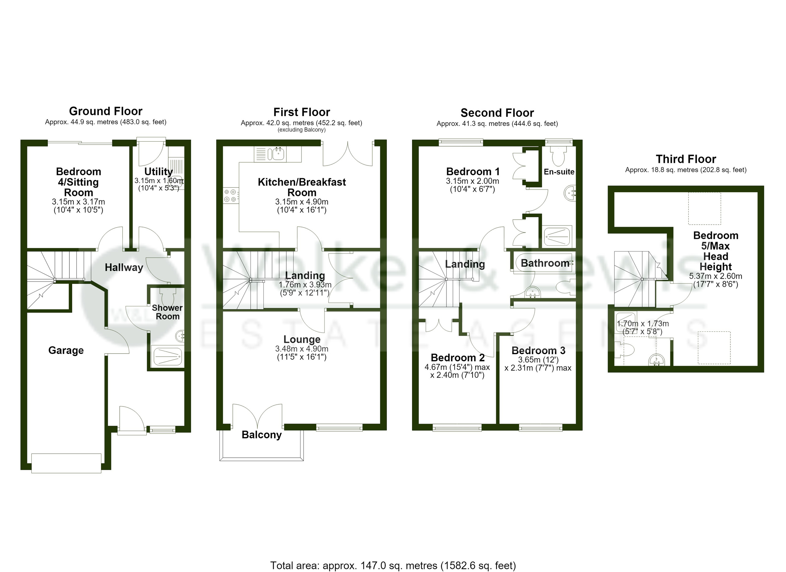 55 Fleming Walk, Pontypridd floorplan
