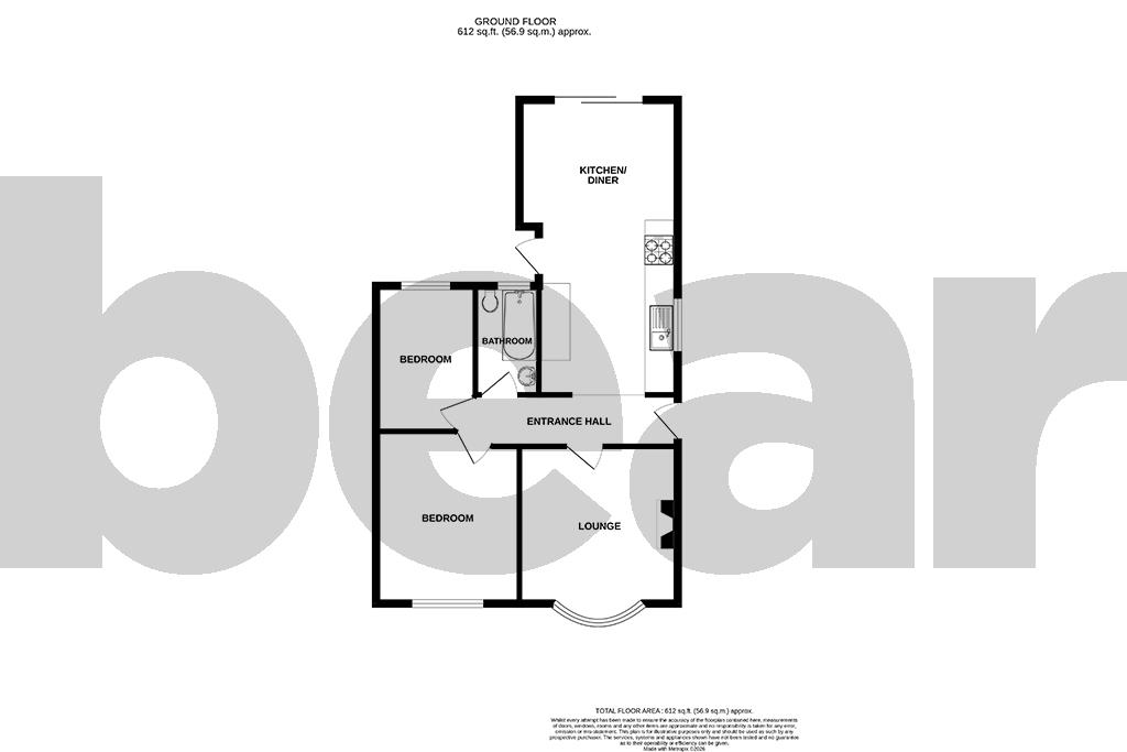 87, Clyde Crescent, Rayleigh floorplan
