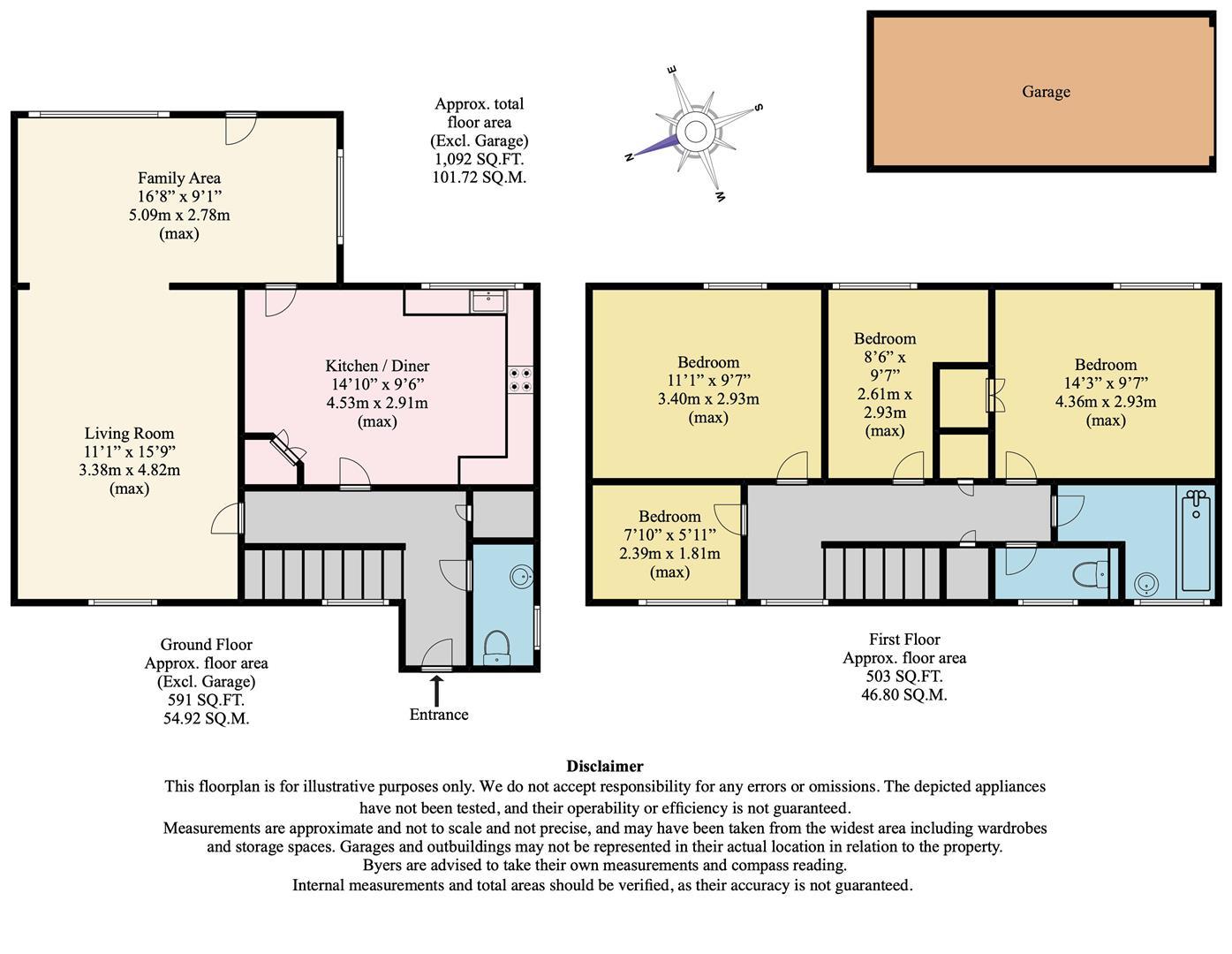 3, Foxbury, New Ash Green floorplan