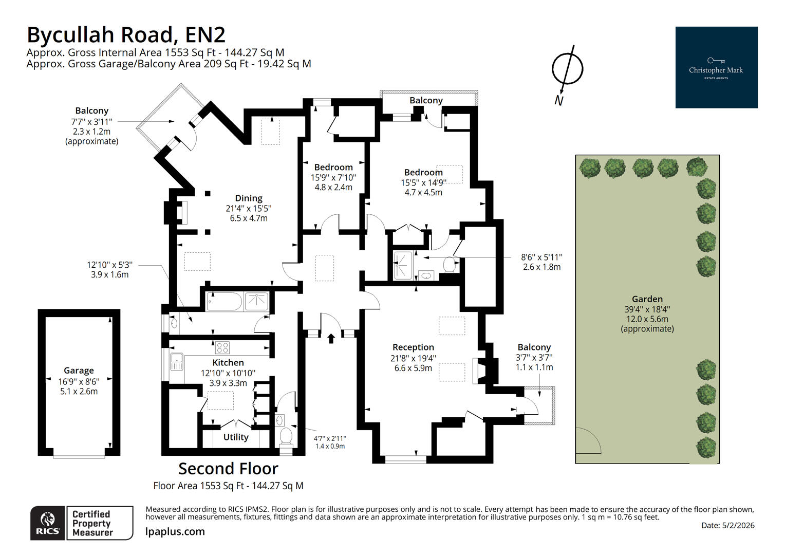 43C, Bycullah Road, Enfield floorplan