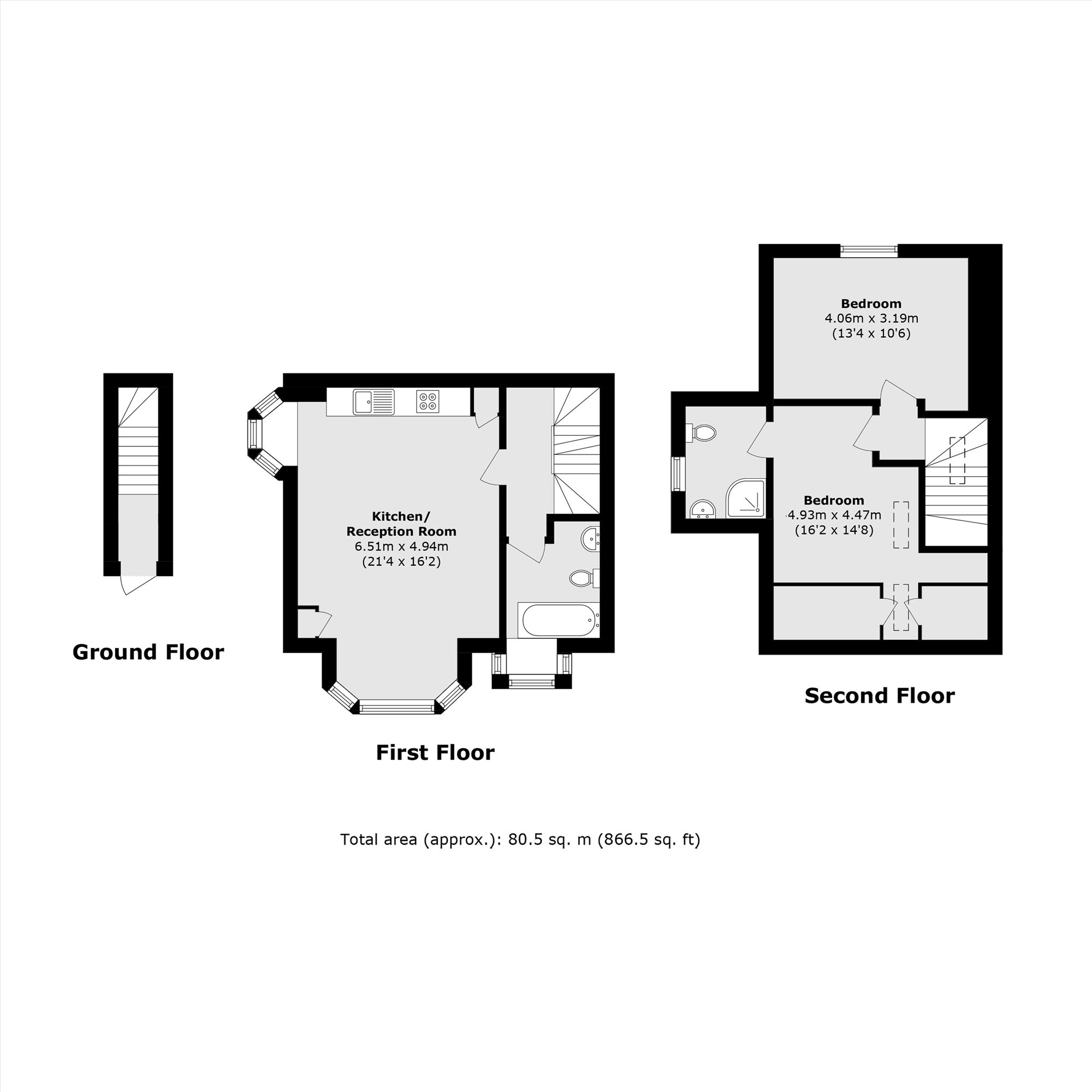 Flat 2, 68, Wricklemarsh Road, LONDON floorplan