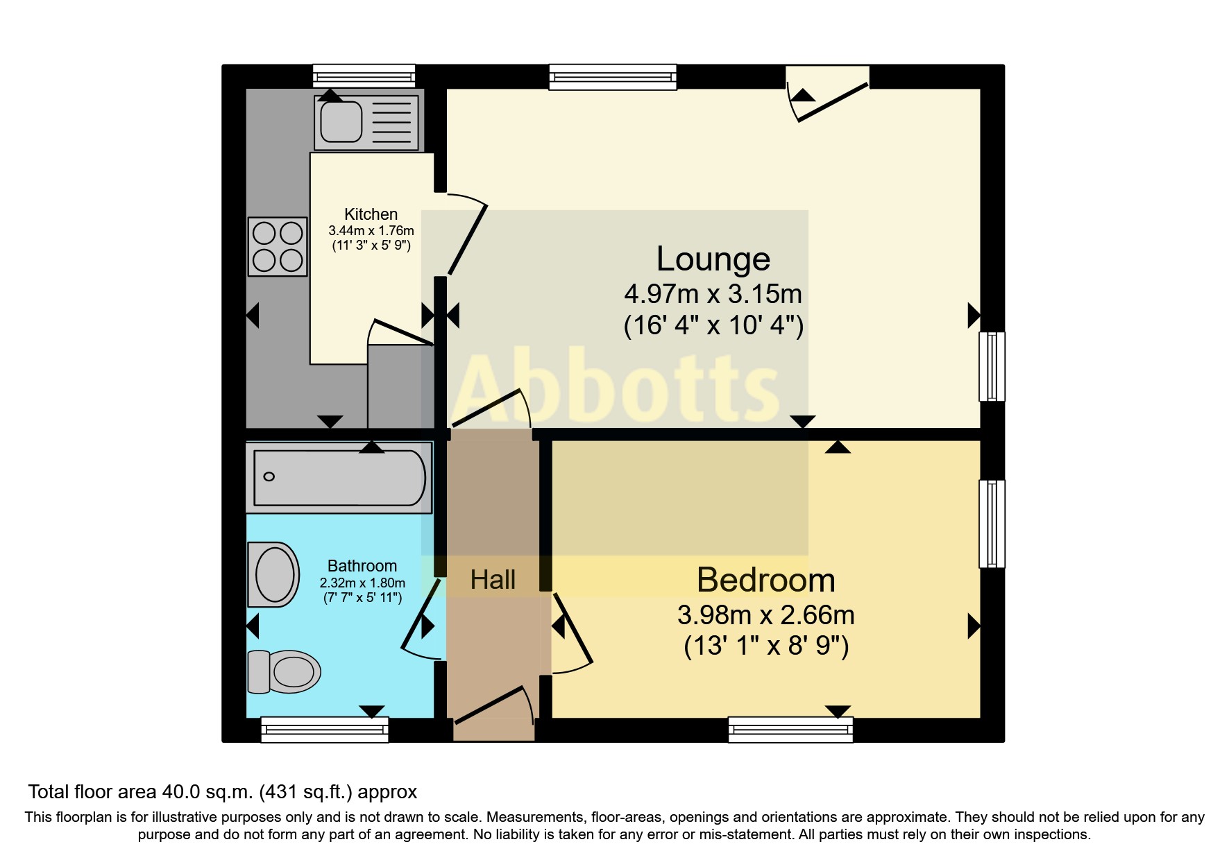 Flat A, Cheviot House, 20, Rushleydale, Essex floorplan