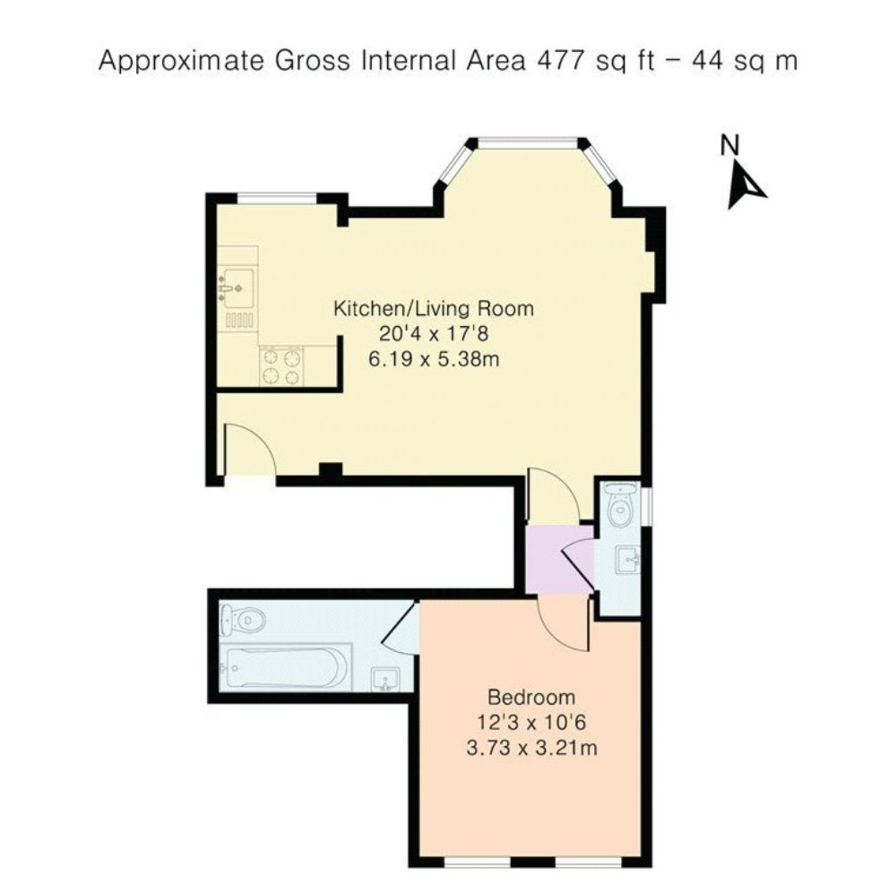 11C, Lambert Road, London floorplan